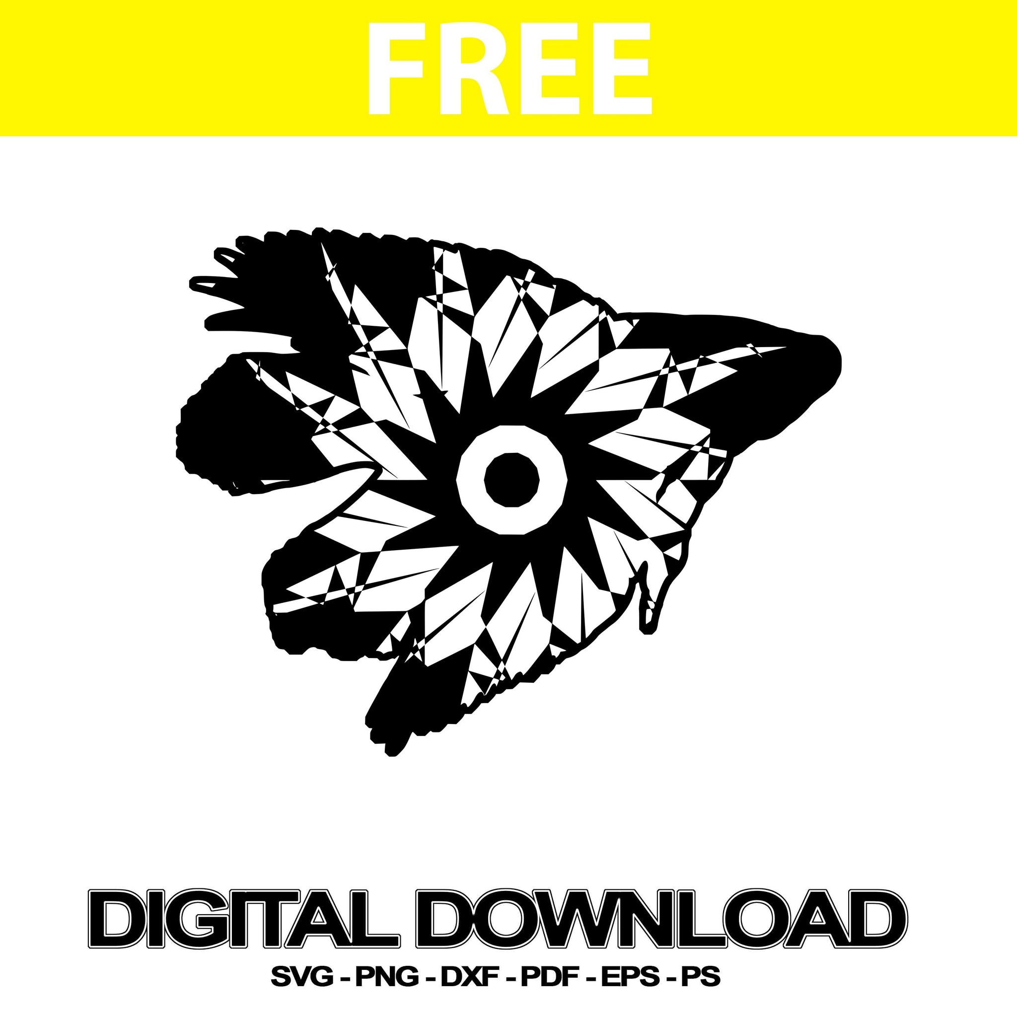 Download Betta Fish Free Svg Cut Mandala Images Svg Free Mandalasvg Com