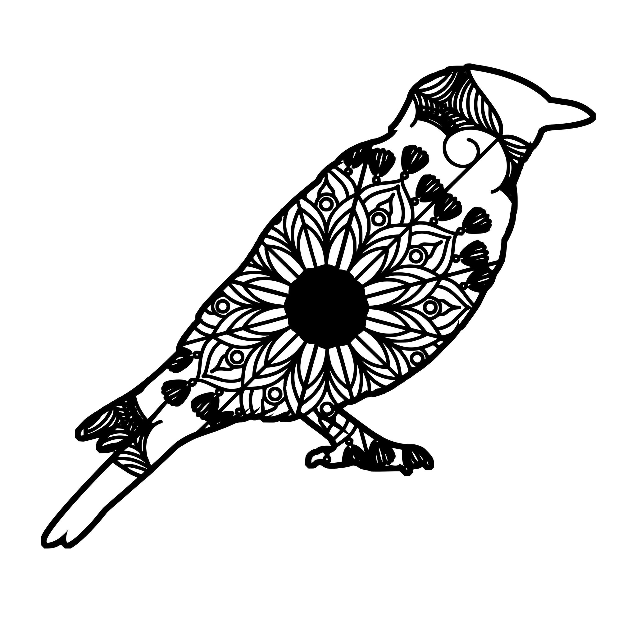 Download Bluebird Mandala Animal Svg T-Shirt Designs - Mandalasvg.com