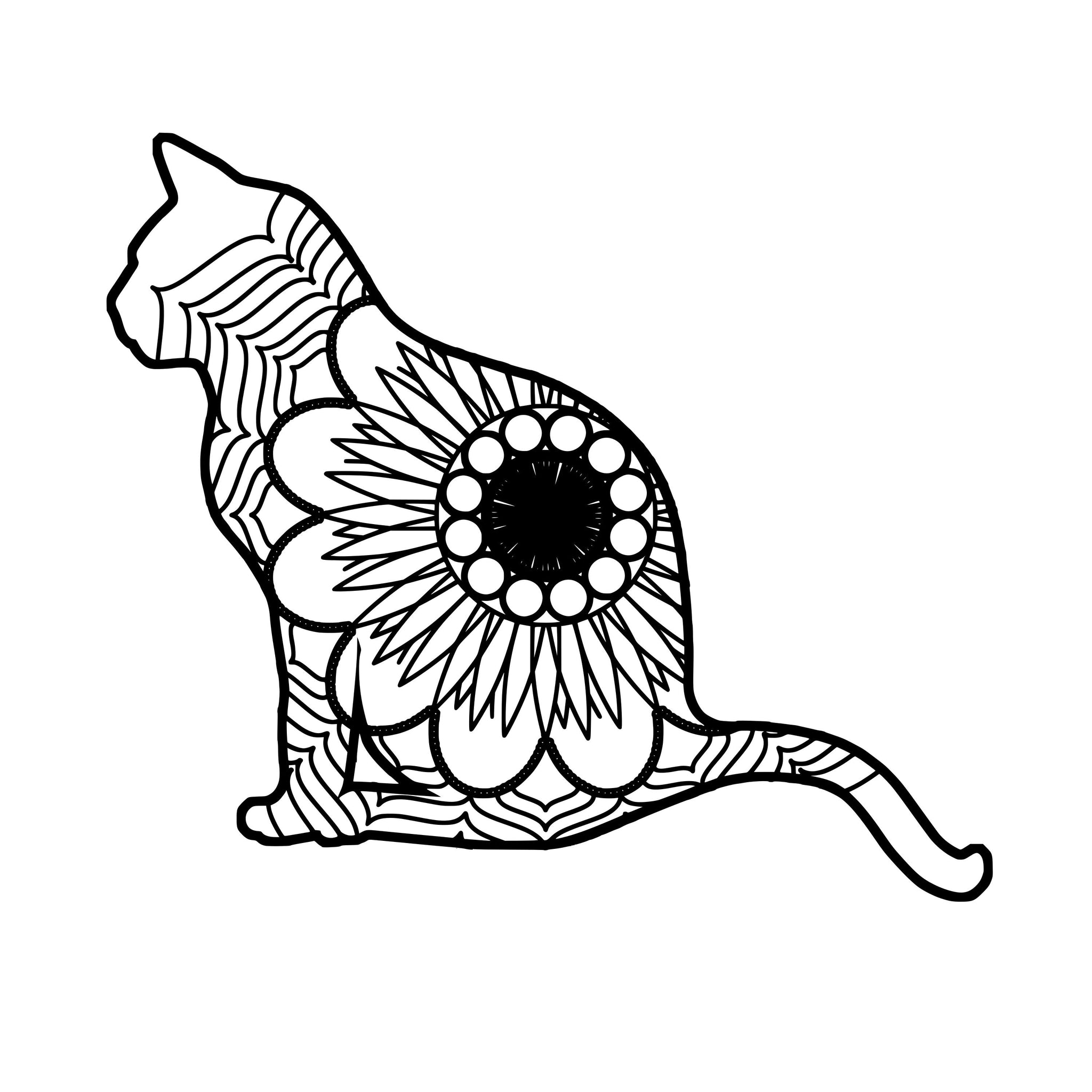 Free Free Mandala Cat Svg 592 SVG PNG EPS DXF File