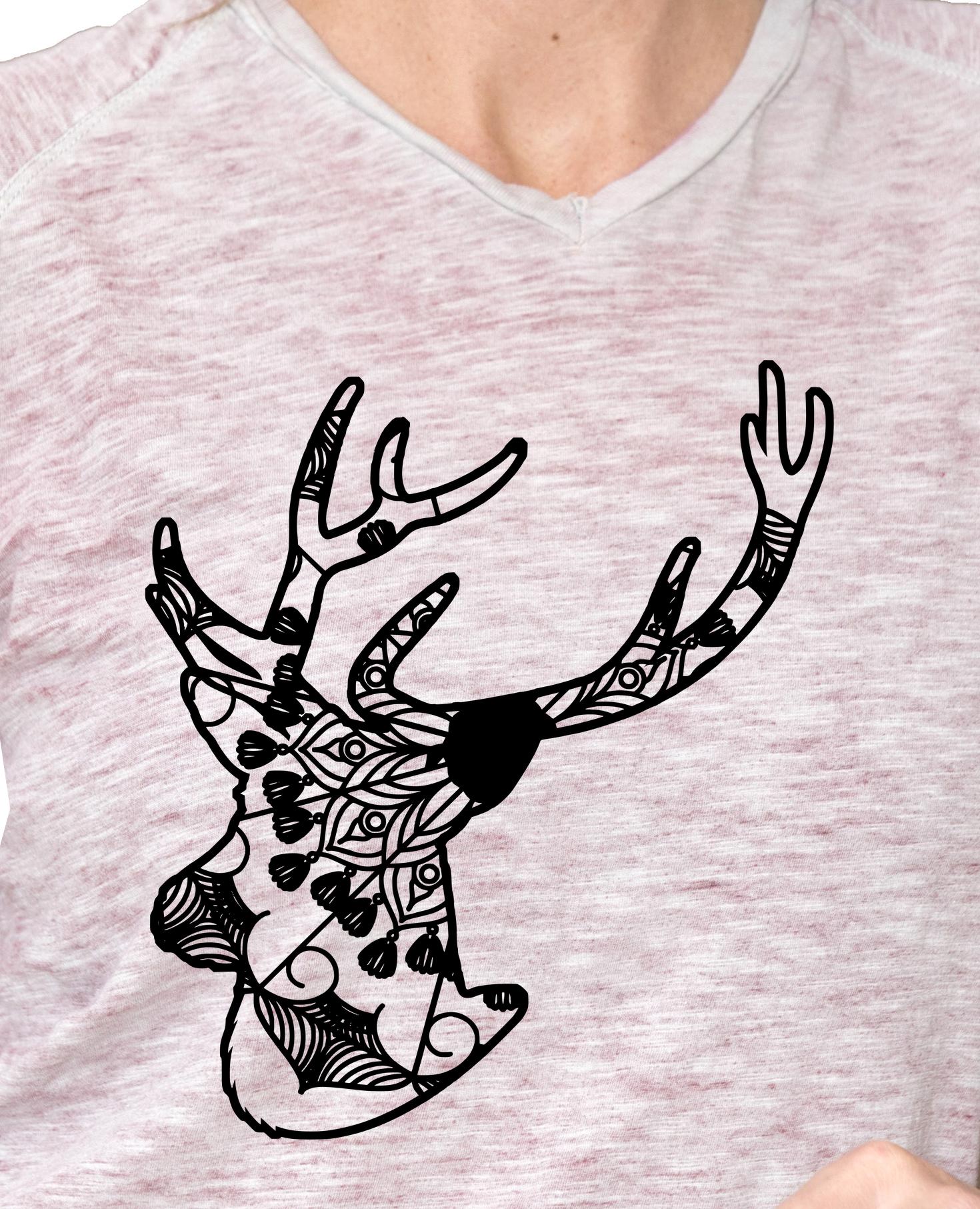 Download Deer Head Mandala Animal Svg T Shirt Designs Mandalasvg Com