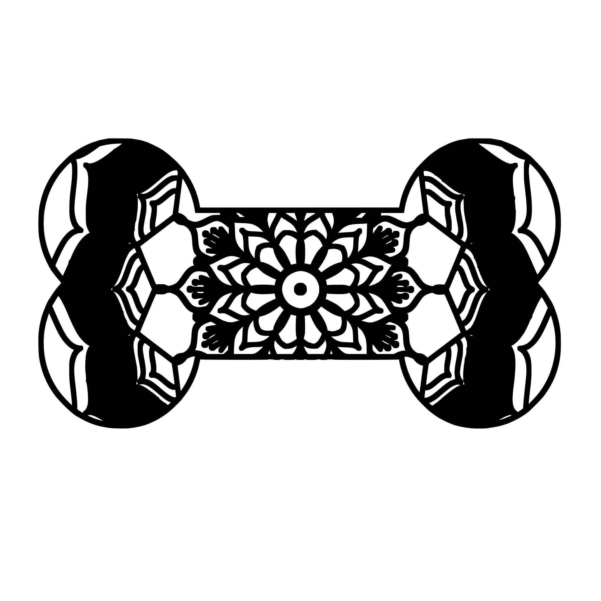 Download Dog Bone Mandala Animal Svg T-Shirt Digital - Mandalasvg.com