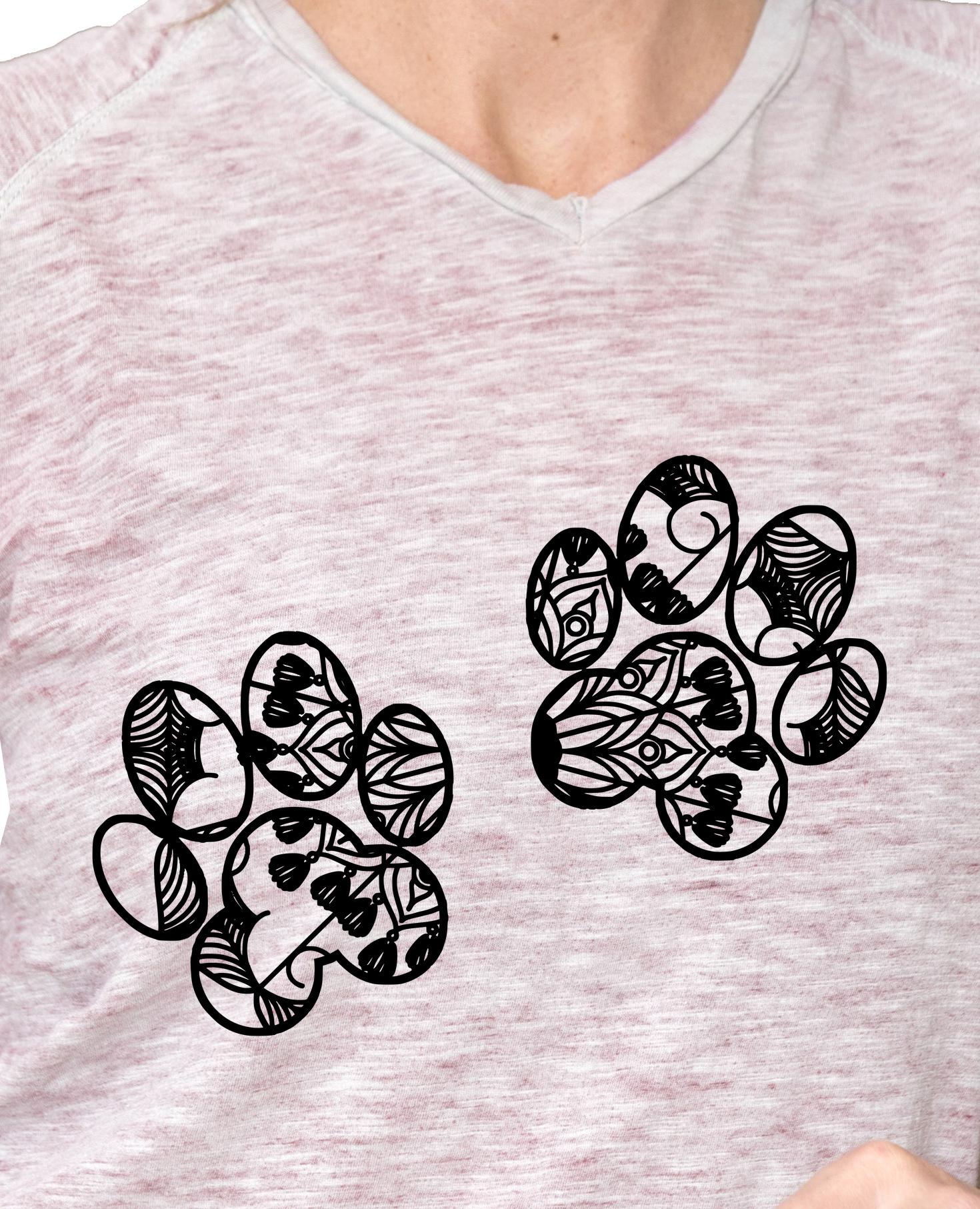 Download Dog Paws Mandala Animal Svg T-Shirt Designs - Mandalasvg.com