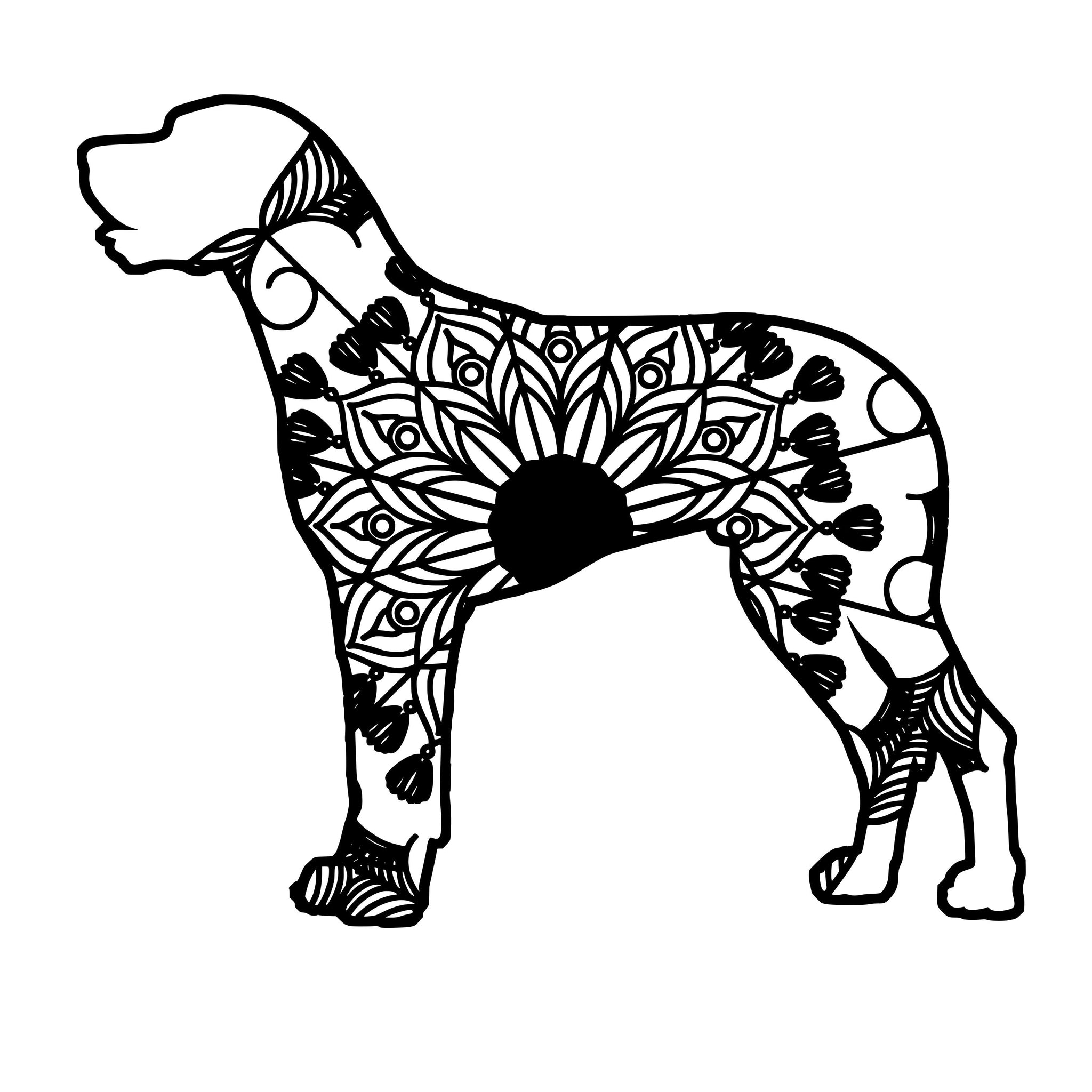 Download Great Dane Mandala Animal Svg T-Shirt Designs - Mandalasvg.com