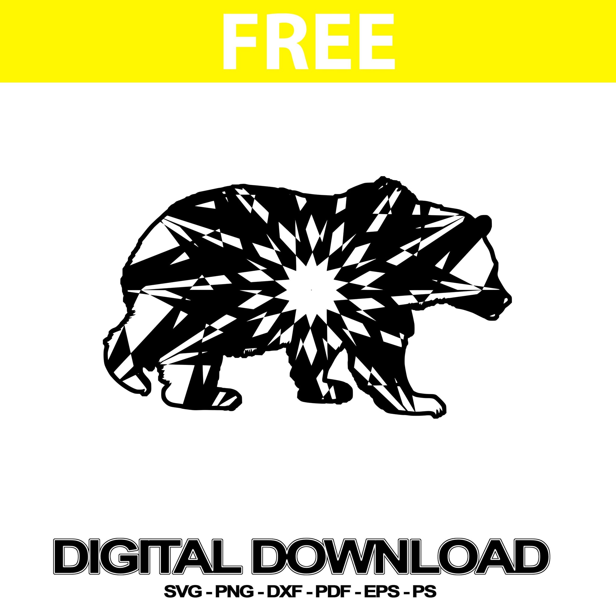 Download Grizzly Bear Svg Cutting Files Silhouette Svg Free Mandalasvg Com SVG, PNG, EPS, DXF File
