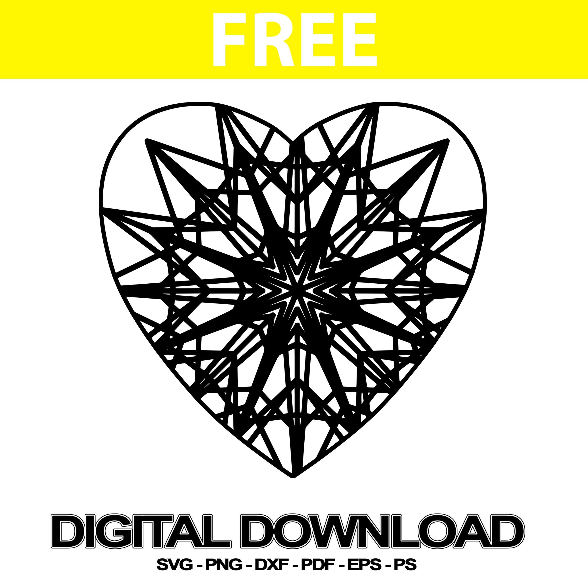 Free Free Downloadable Heart Mandala Svg Free 547 SVG PNG EPS DXF File