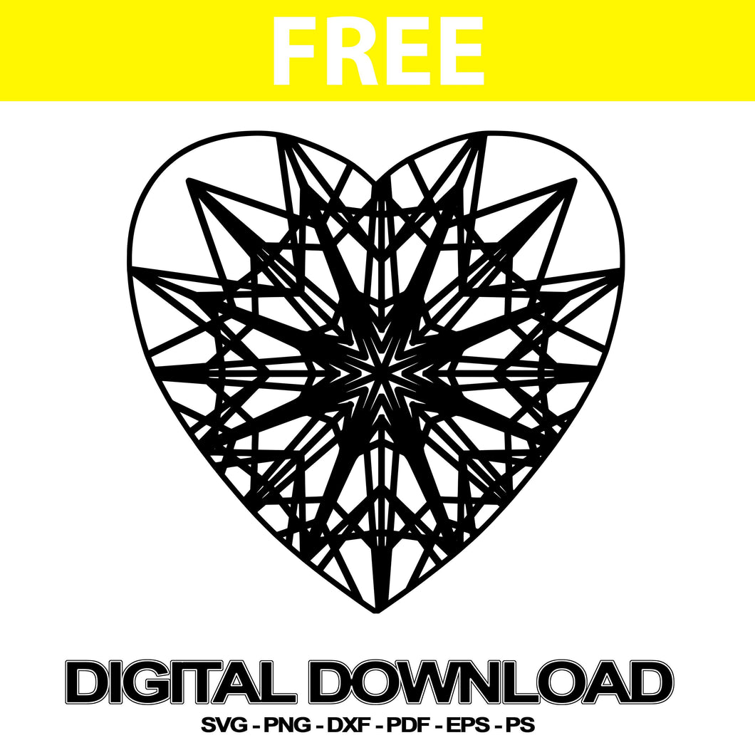 Download Heart Svg Downloads Mandala | Svg Free - Mandalasvg.com