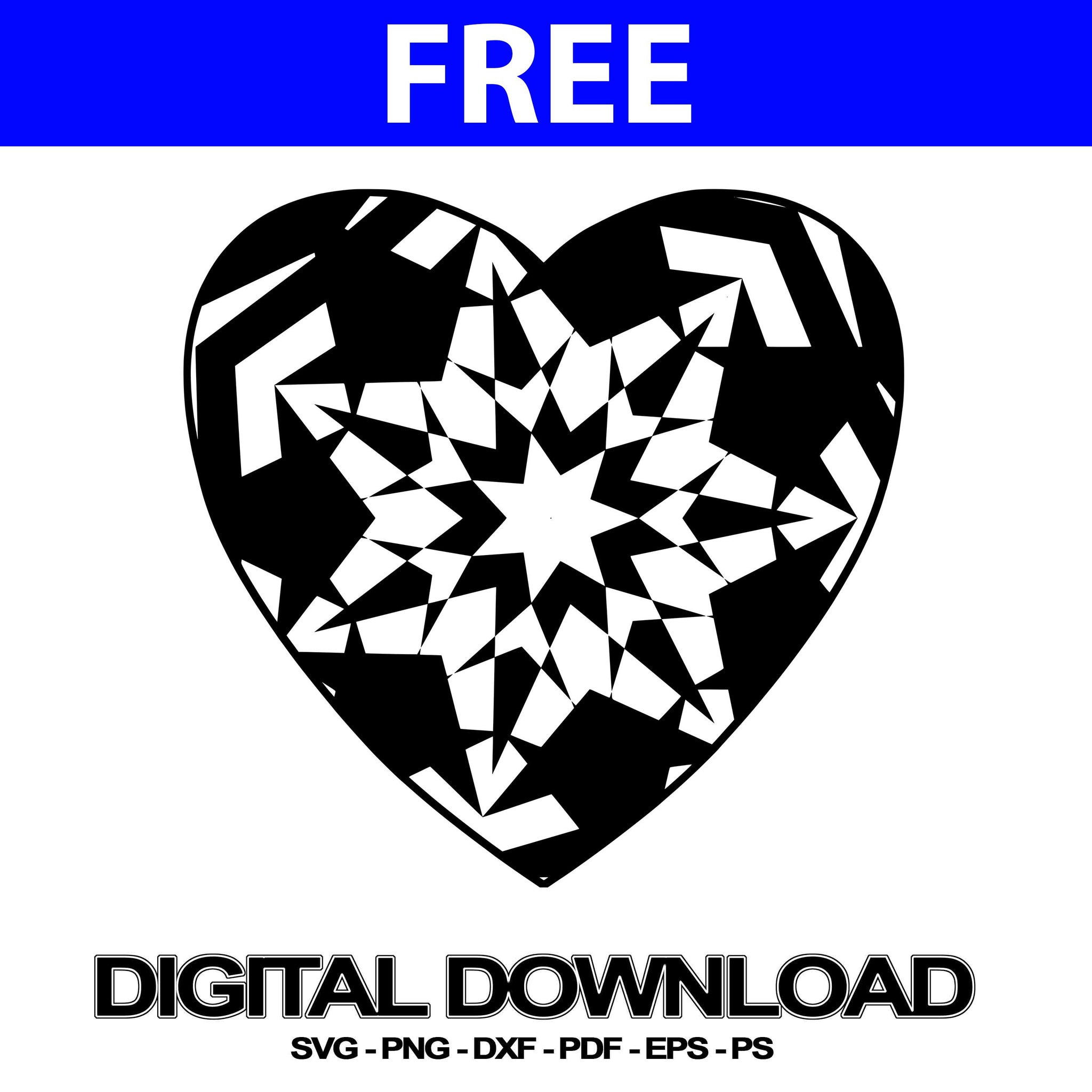 Download Heart Svg Downloads Mandala DXF | Svg Free - Mandalasvg.com