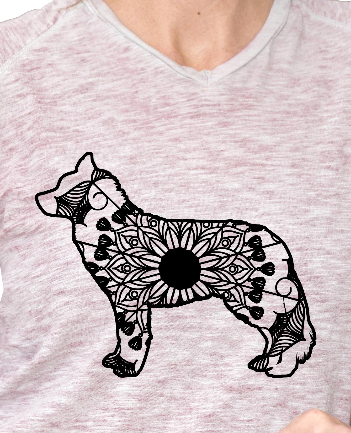 Download Husky Dog Mandala Animal Svg T-Shirt Designs - Mandalasvg.com