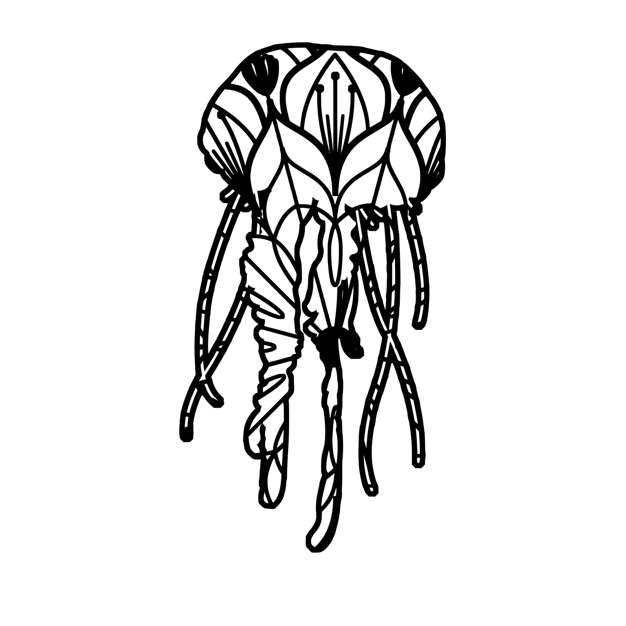 Download Jellyfish 1 Mandala Jellyfish 1 Mandala Svg Mandalasvg Com