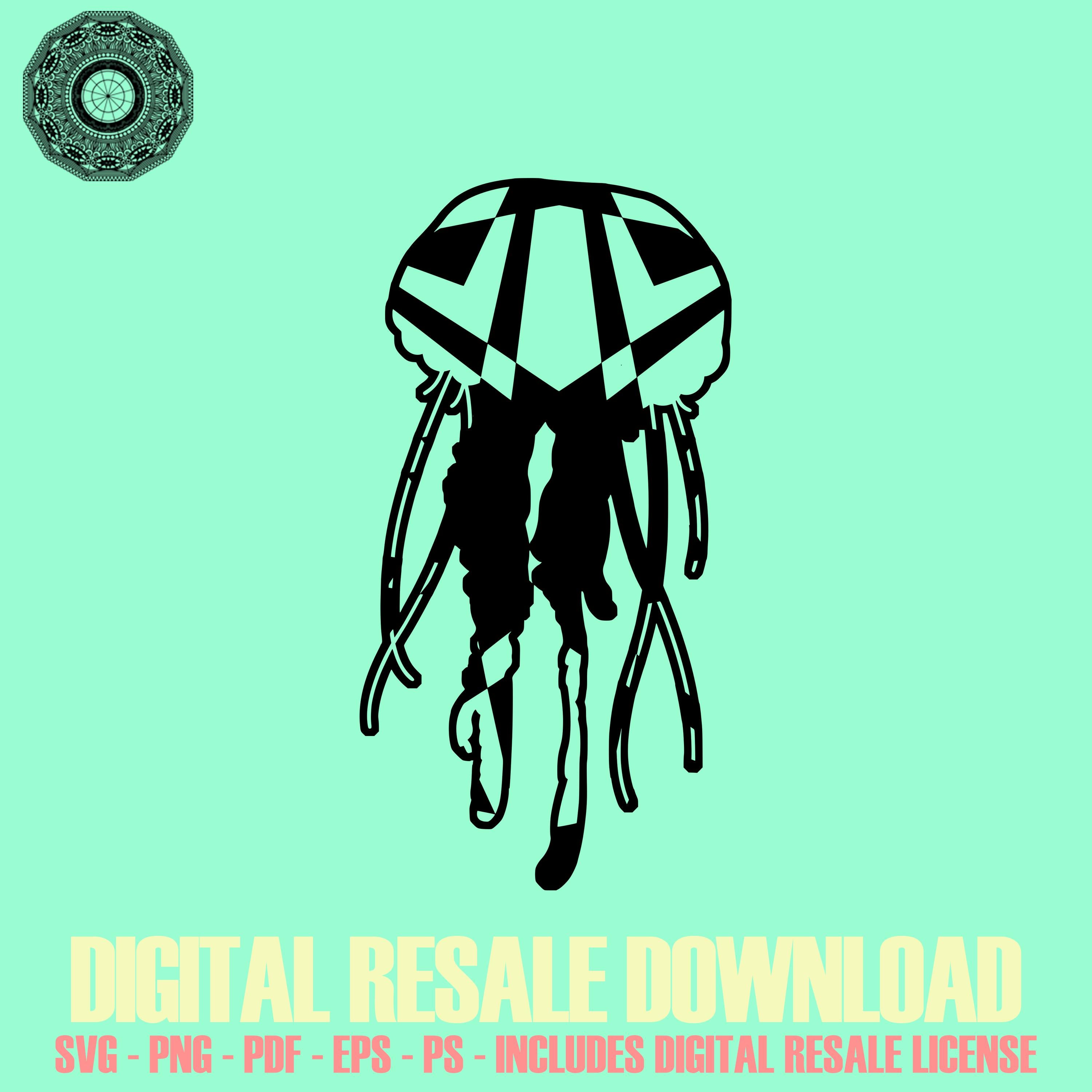 Download Jellyfish 1 Svg Free Mandala For Machines Silhouette Mandalasvg Com