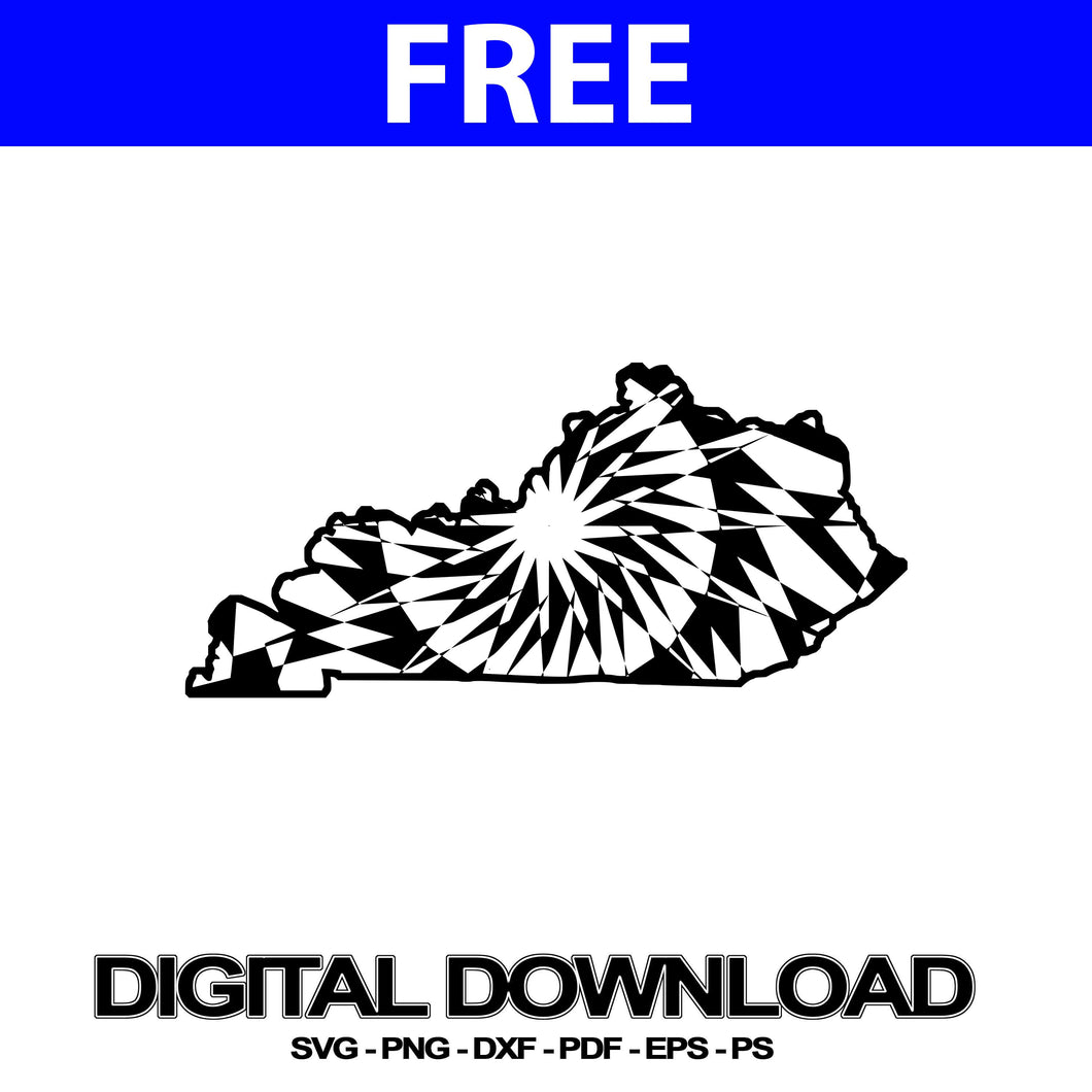 Download Kentucky Map Svgs Files Mandala File | Svg Free ...