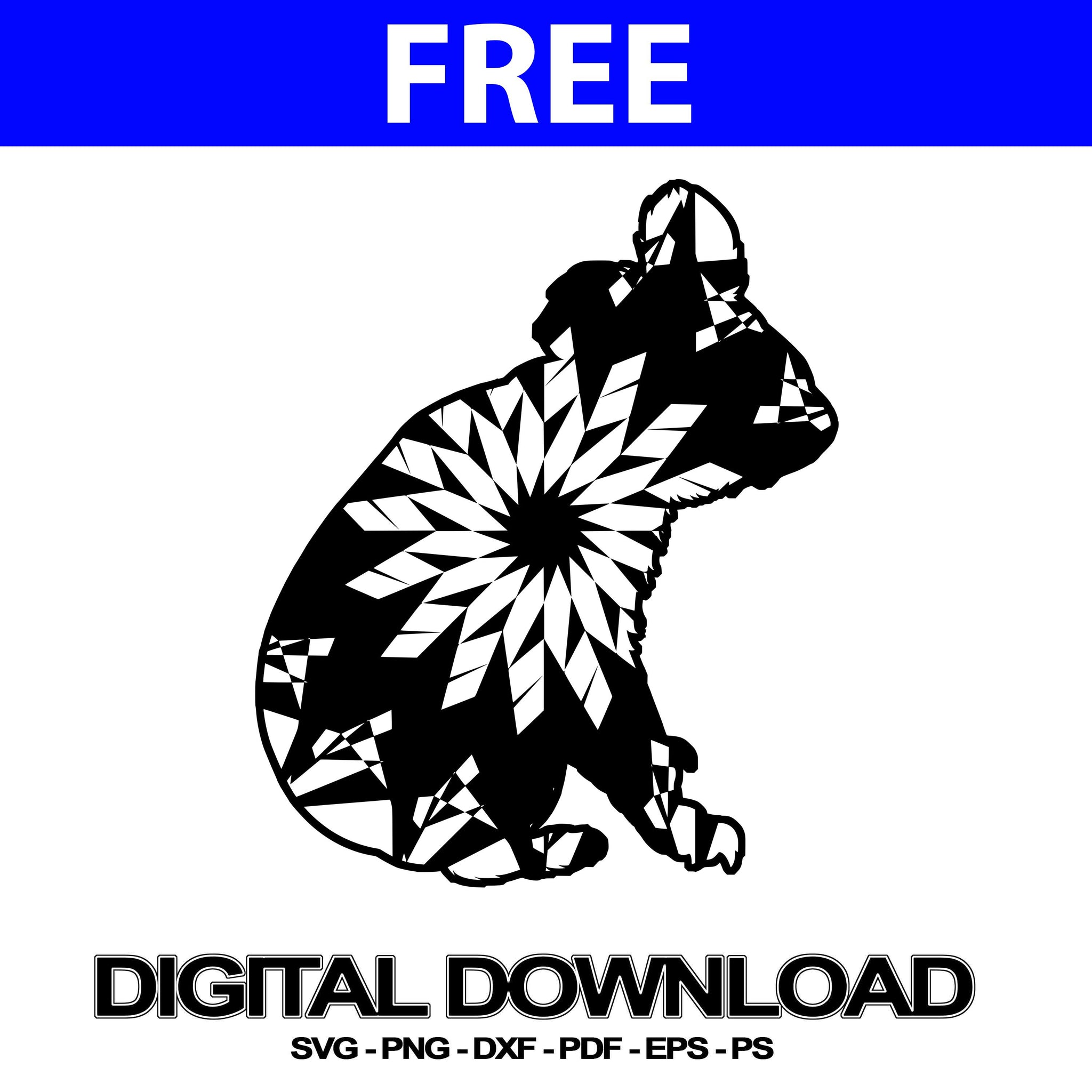 Download Koala Mandala Svg Free For Cricut Layered Svg Cut File