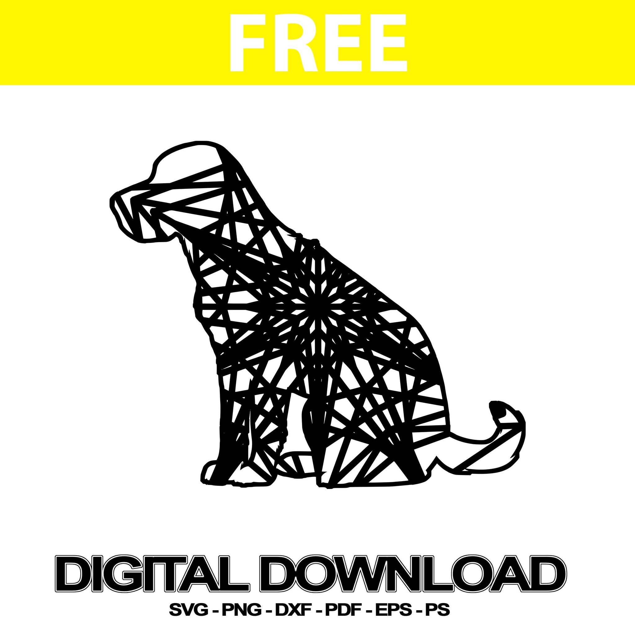 Download Labrador Retriever Sitting Svg Designs Mandala Dxf Svg Free Mandalasvg Com