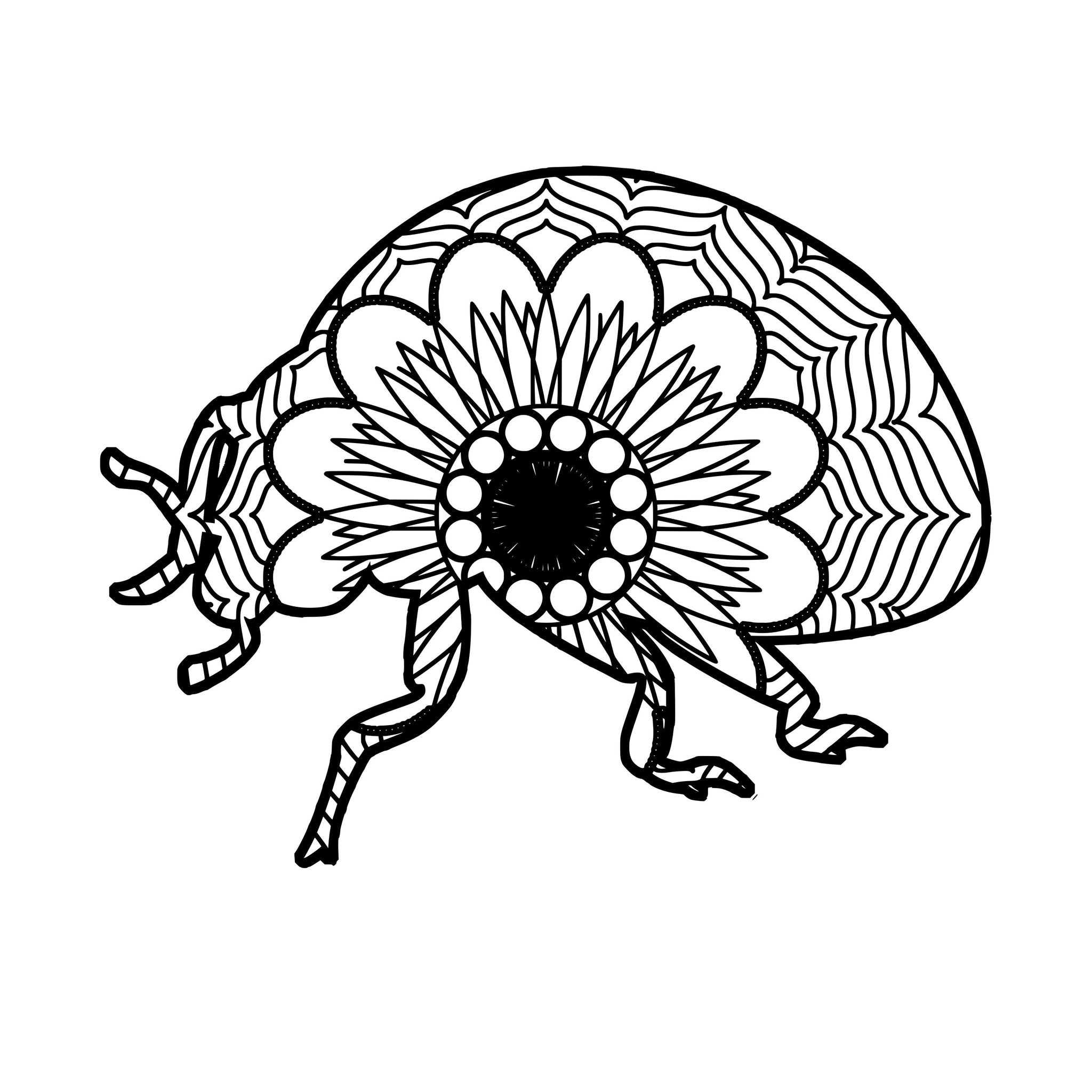 Download Ladybug Mandala Animal Svg Pdf Mandala Svg Collection - Mandalasvg.com