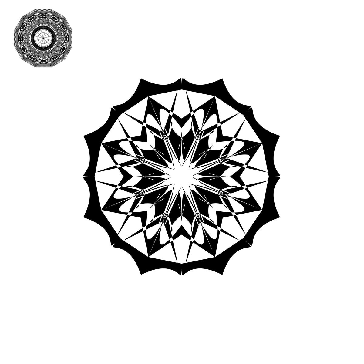 Download Mandala Monogram Frame SVG - Mandalasvg.com