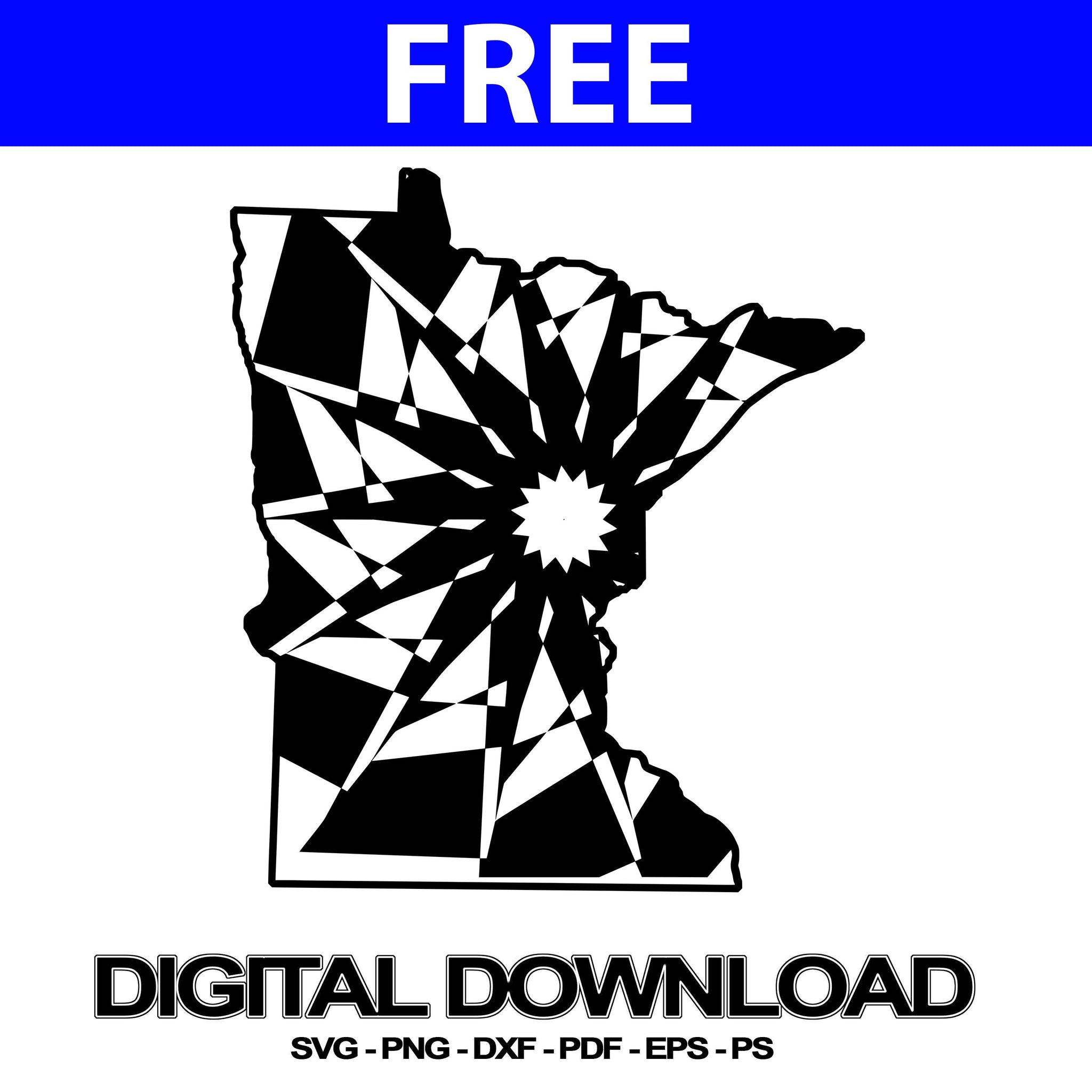 Download Minnesota Map Svg Cutting Files Mandala Design | Svg Free ...