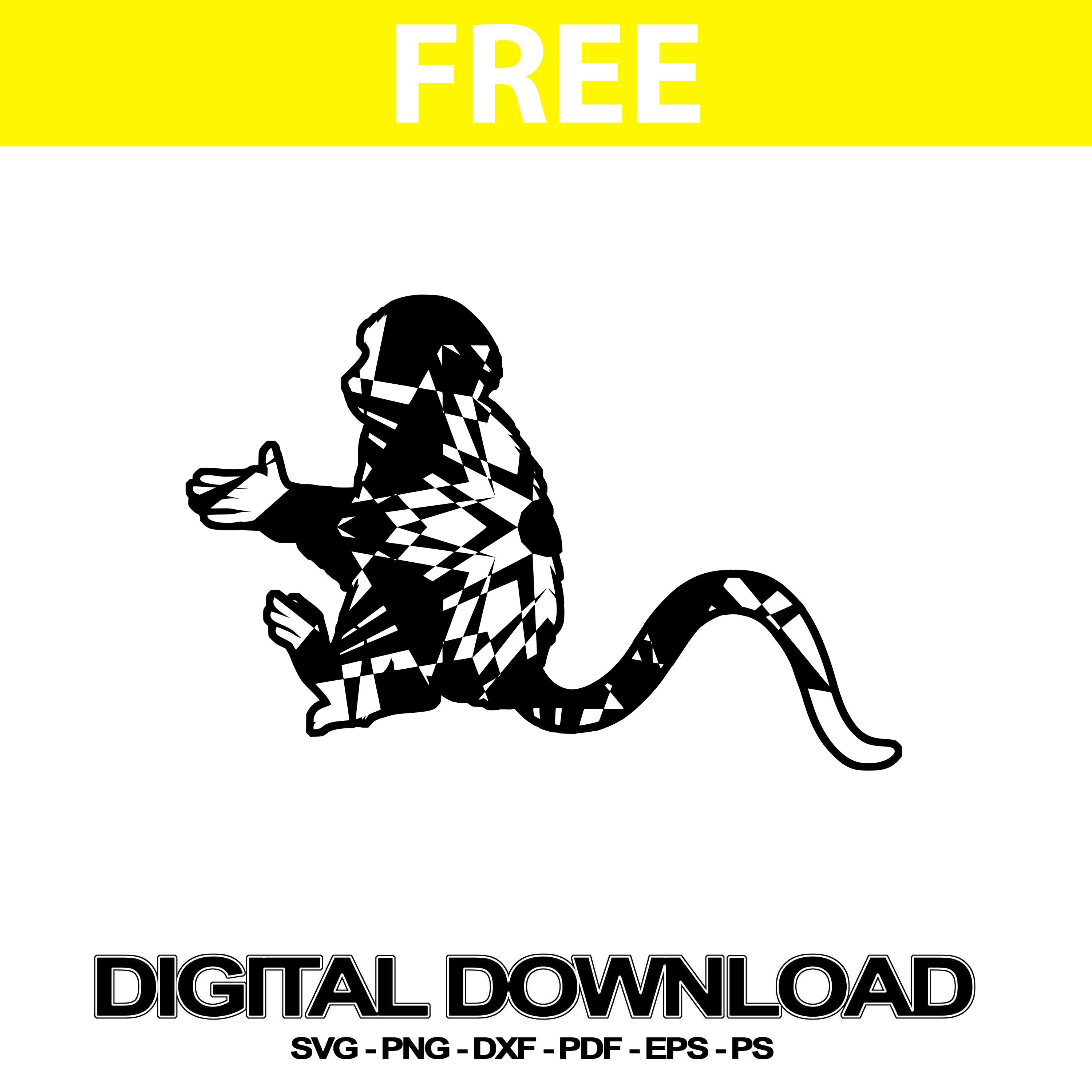 Free Free 218 Free Monkey Svg Cut File SVG PNG EPS DXF File