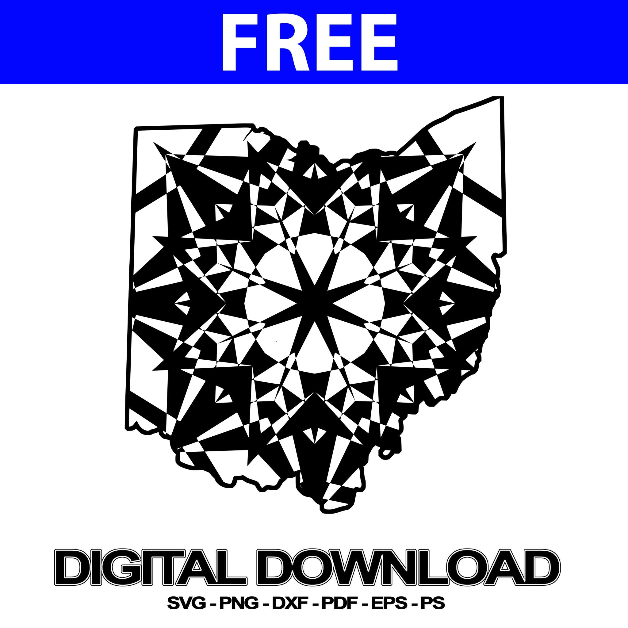 Download Ohio Map Svg Files Mandala Cut File Svg Free Mandalasvg Com