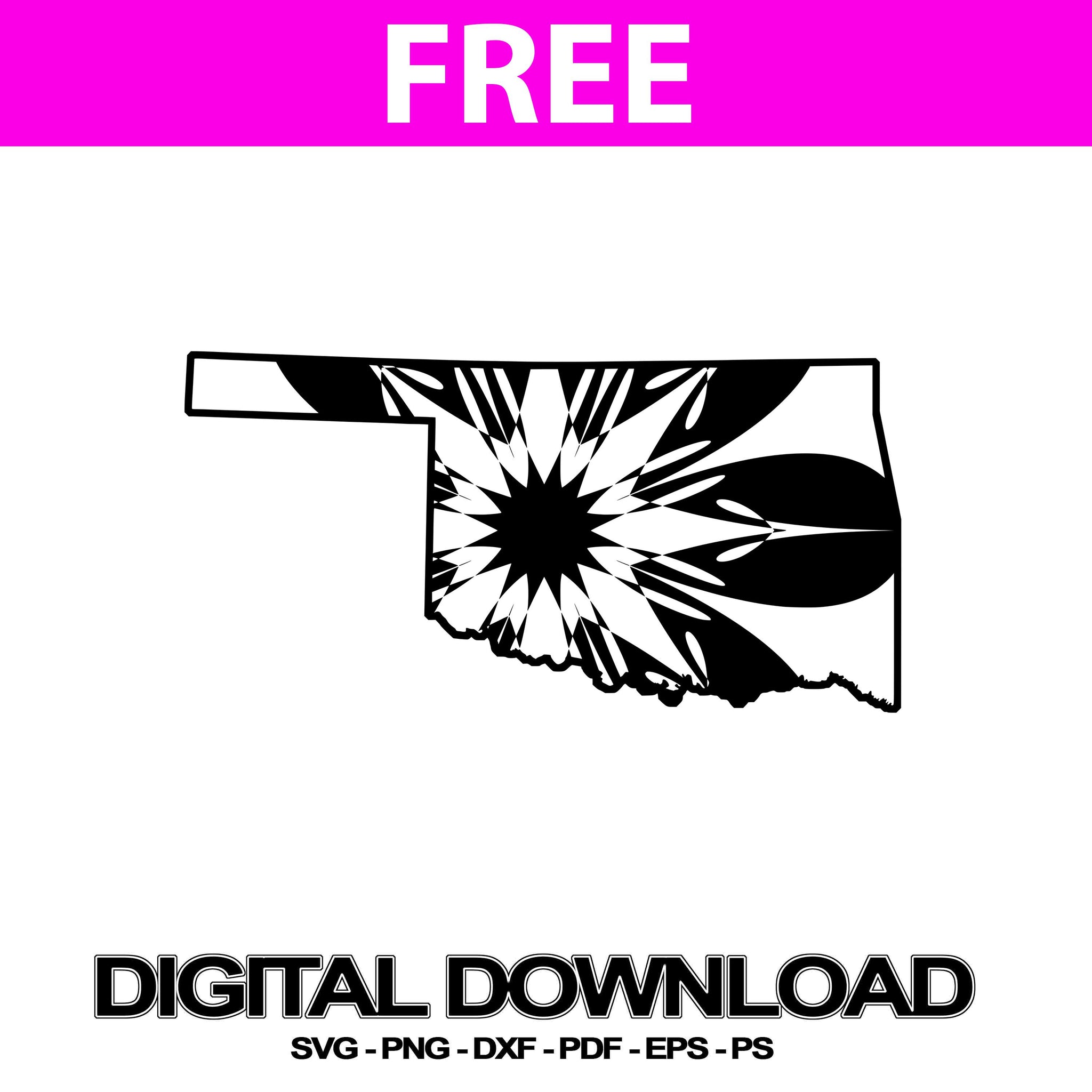 Download Oklahoma Map Cutting Files Mandala Clipart Svg Free Mandalasvg Com