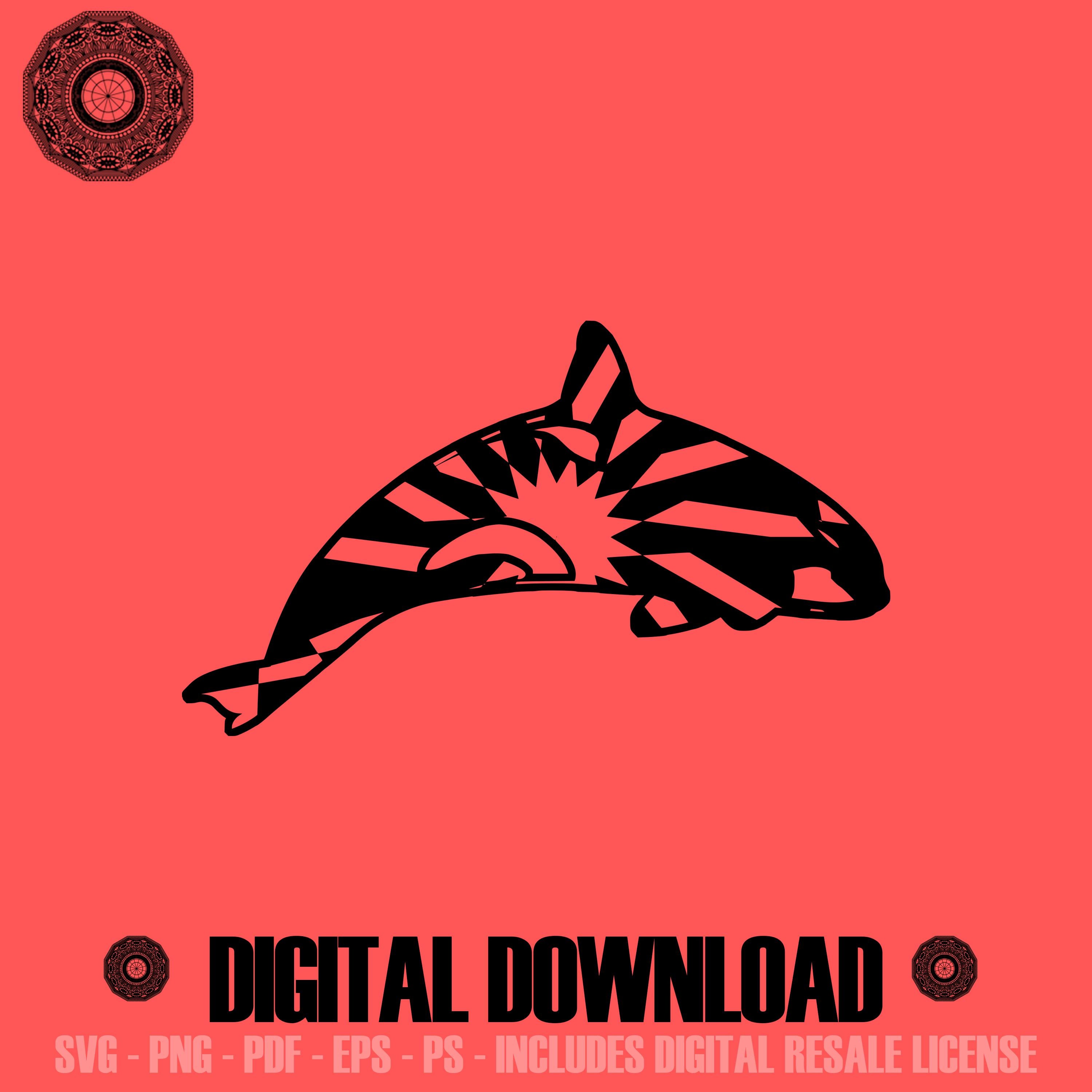 Download Orca Whale Svg Free Mandala Mandala Art Mandalasvg Com