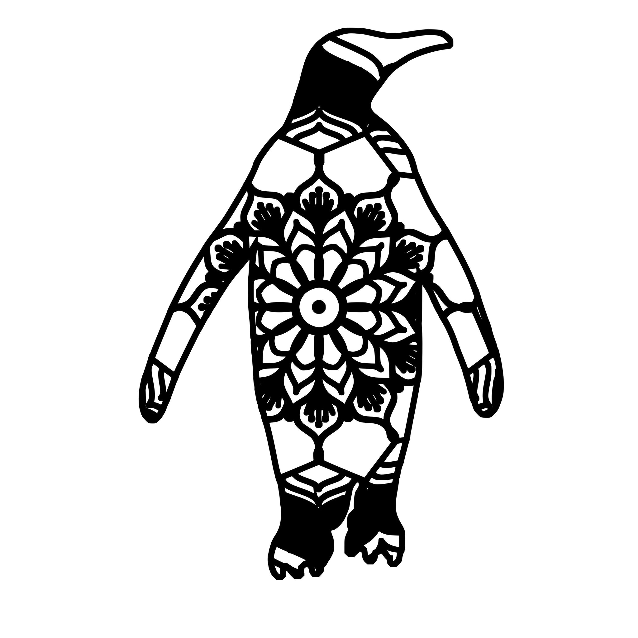 Download Penguin Mandala Animal Svg T Shirt Digital Mandalasvg Com