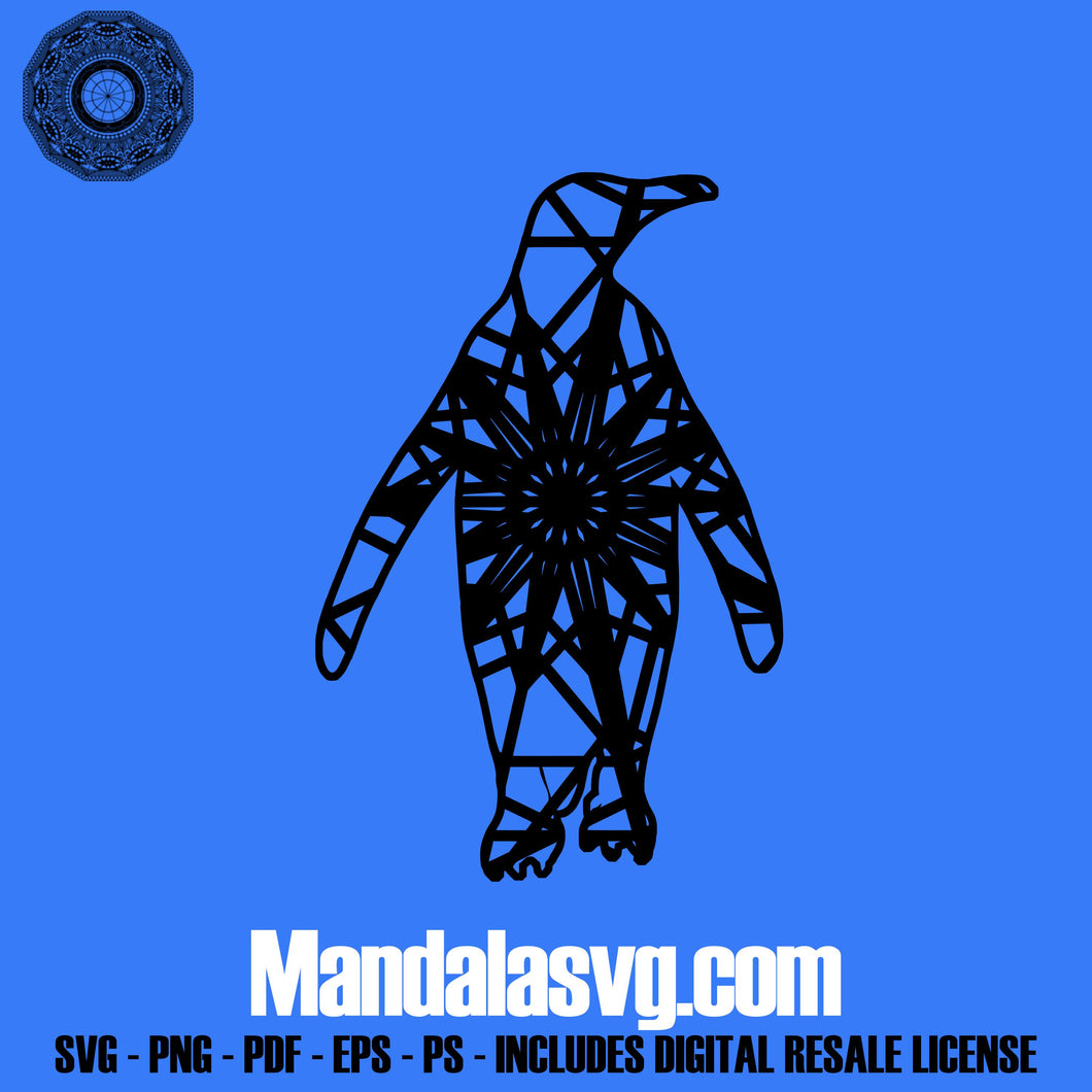 Download Penguin Free Svg Cut Mandala Cut Files Mandala Vector - Mandalasvg.com