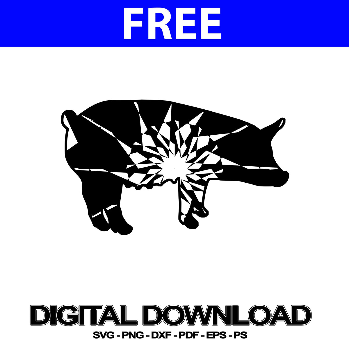 Download Pig Svg Files Mandala Vector | Svg Free - Mandalasvg.com