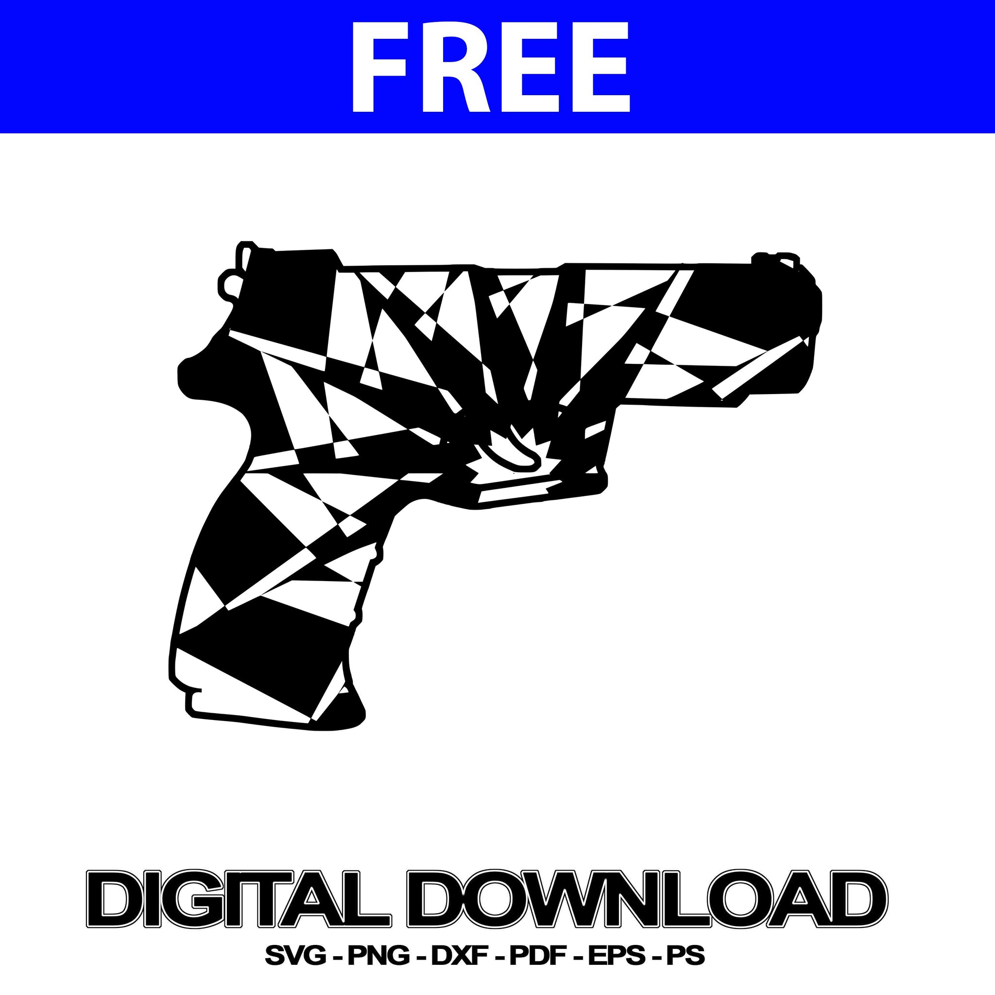 Download Pistol Svg Files Mandala DXF | Svg Free - Mandalasvg.com