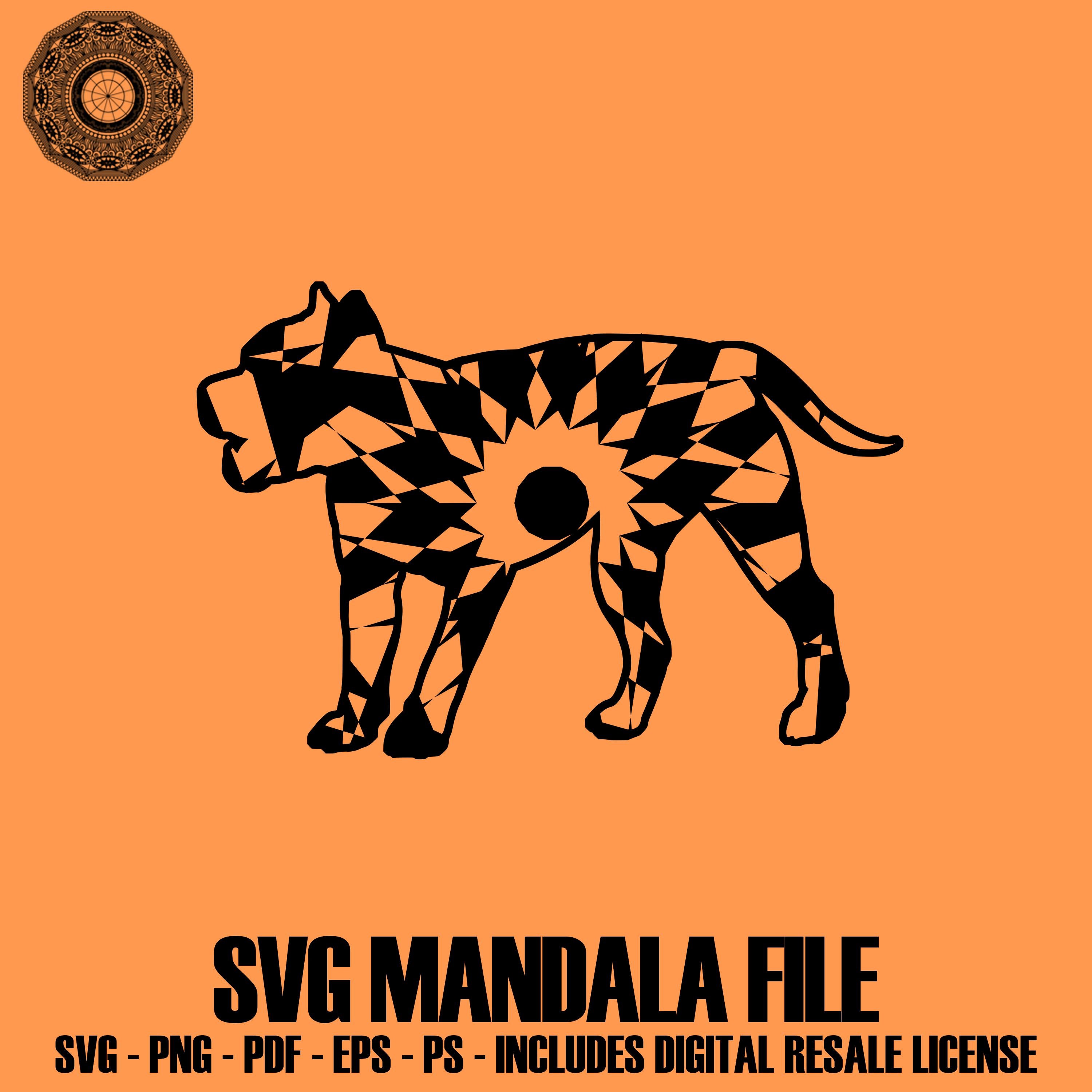 Download Pitbull Svg Downloads Mandala Files Mandala Png Mandala Pdf Mandala Cu Mandalasvg Com