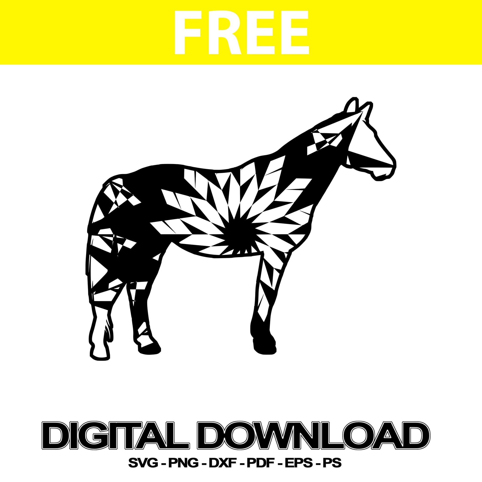 Download Quarter Horse Free Svg Cut Mandala Art Svg Free Mandalasvg Com