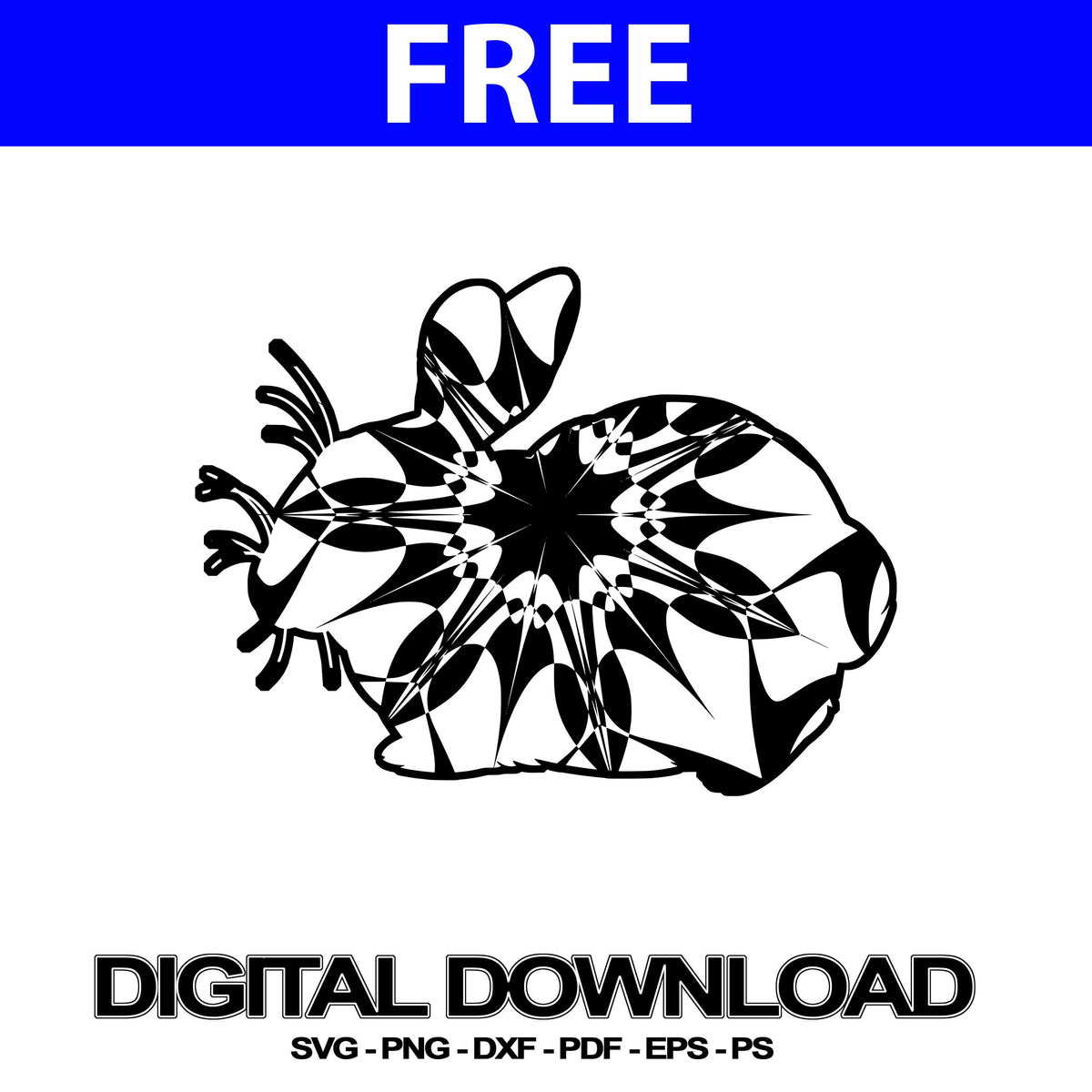 Download Rabbit Svg Free Mandala Cut Files | Svg Free - Mandalasvg.com