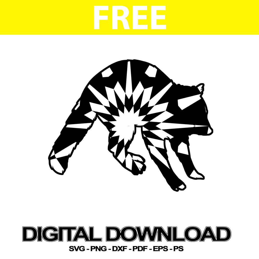 Download Raccoon Svgs Files Mandala Clipart Svg Free Mandalasvg Com