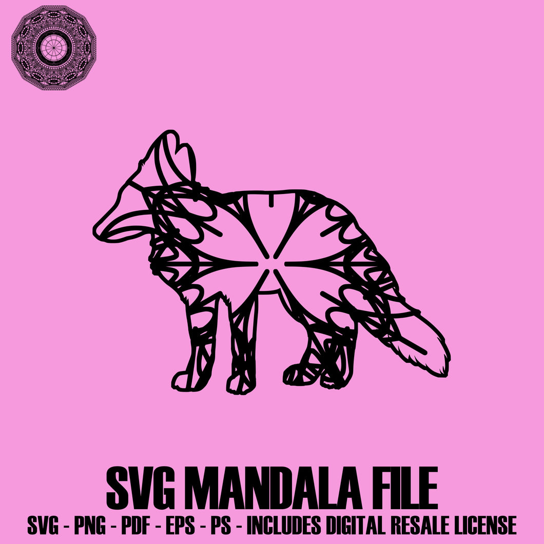 Download Red Fox Cutting Files Mandala Dxf Mandala Design Mandala Png Mandala V Mandalasvg Com