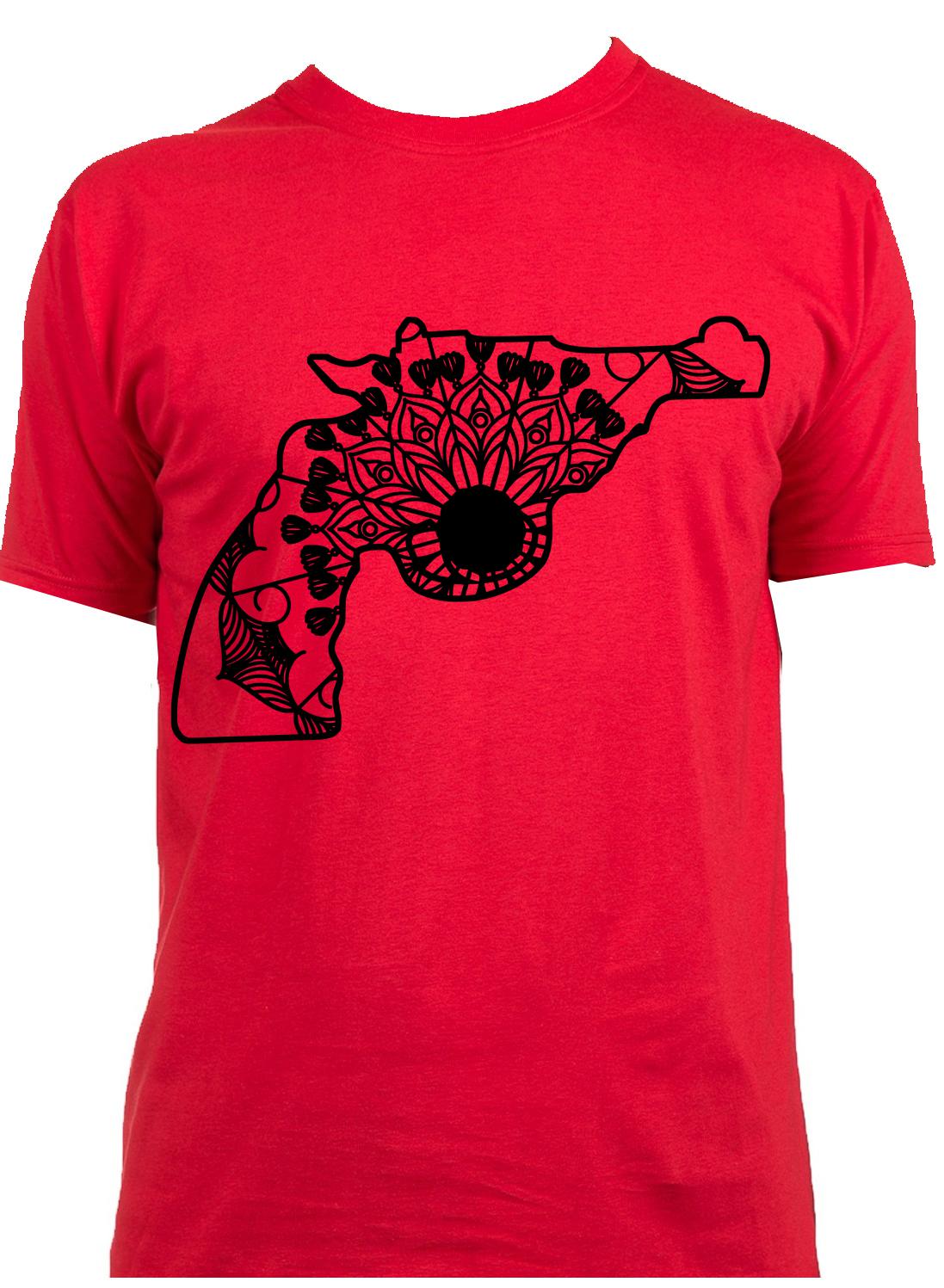 Revolver Gun Mandala Animal Svg T-Shirt Designs ...