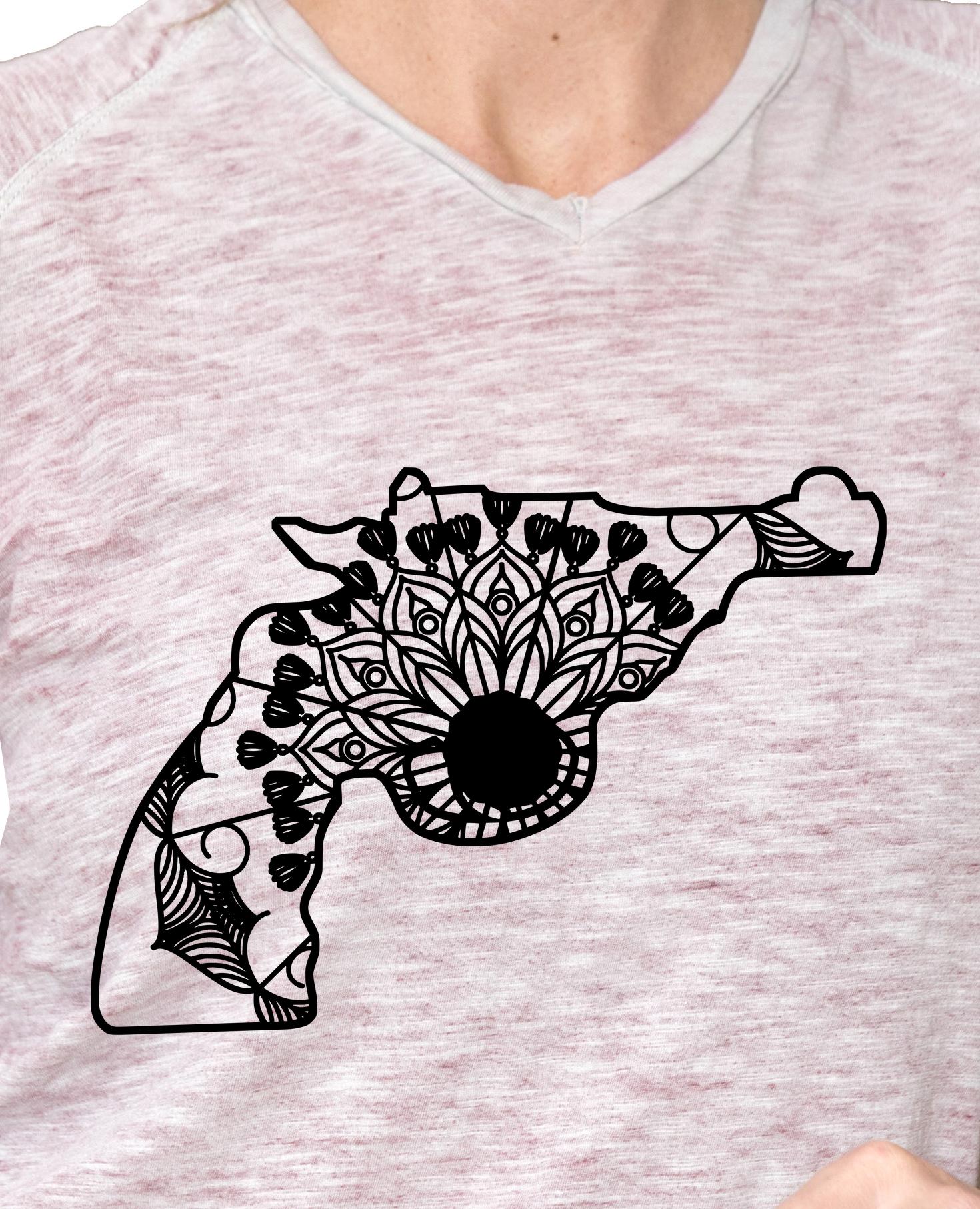 Download Revolver Gun Mandala Animal Svg T Shirt Designs Mandalasvg Com
