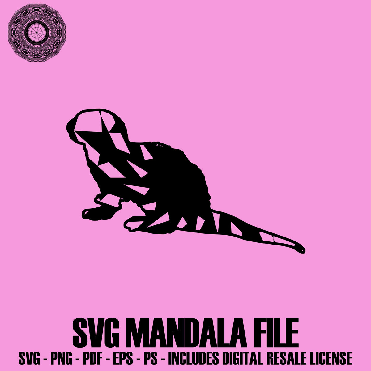 River Otter Cutting Files Svg Mandala DXF Mandala Images ...