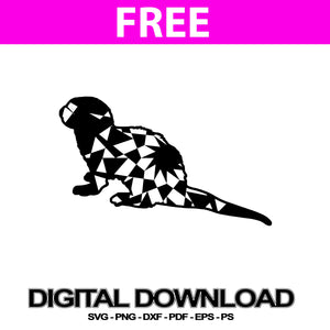 Download River Otter Svg Files For Silhouette Mandala Pdf Svg Free Mandalasvg Com