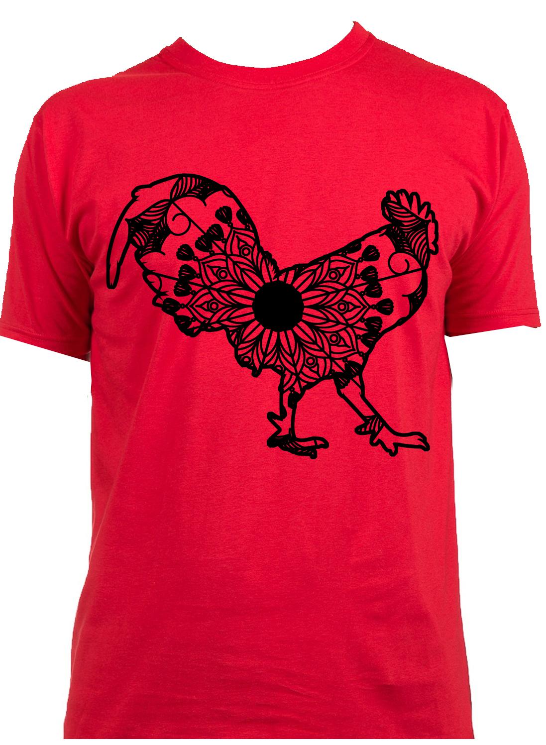 Download Rooster Mandala Animal Svg T-Shirt Designs - Mandalasvg.com