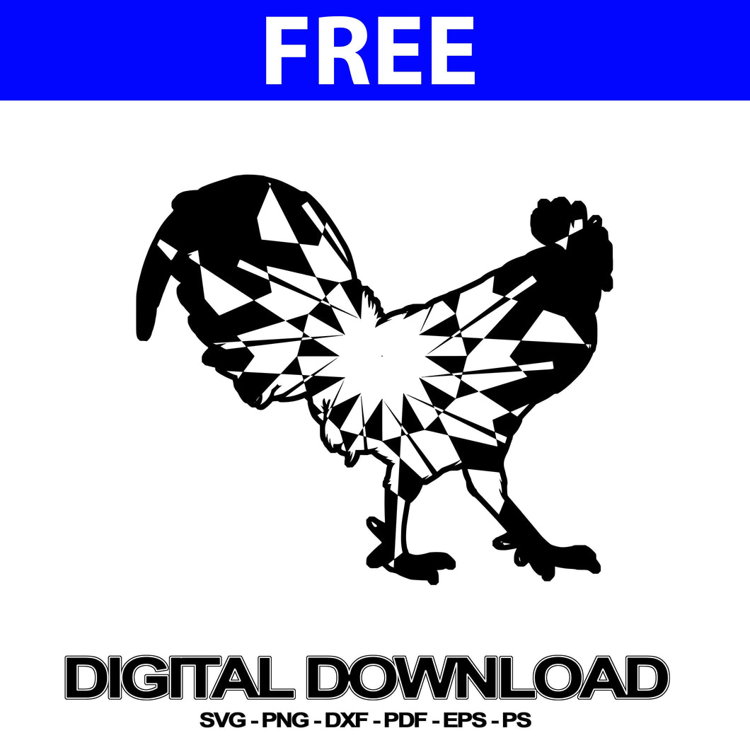 Rooster Free Svg Cut Mandala File | Svg Free - Mandalasvg.com