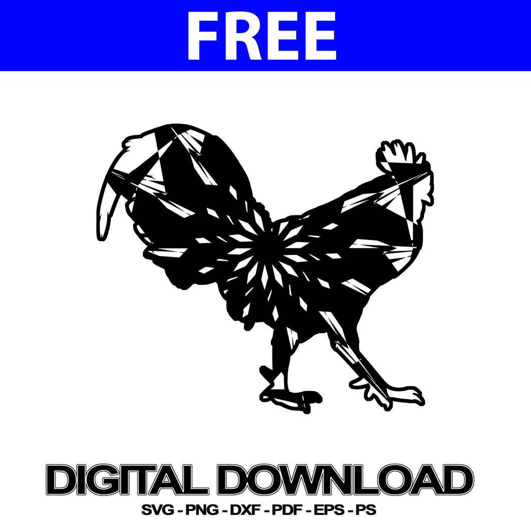 Download Rooster Svg Free Mandala Vector | Svg Free - Mandalasvg.com
