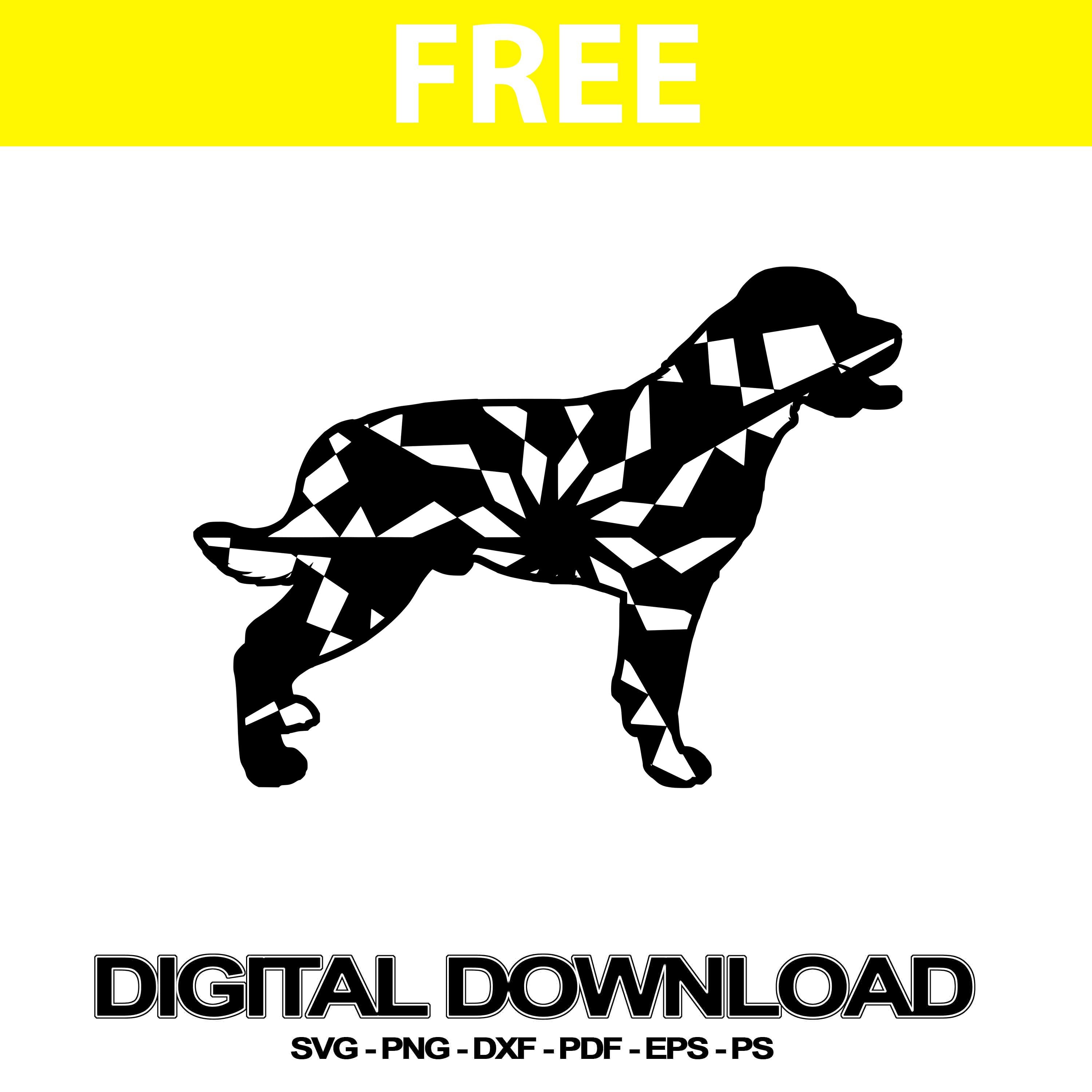 Download Rottweiler Svgs Files Mandala Cut Files Svg Free Mandalasvg Com SVG, PNG, EPS, DXF File
