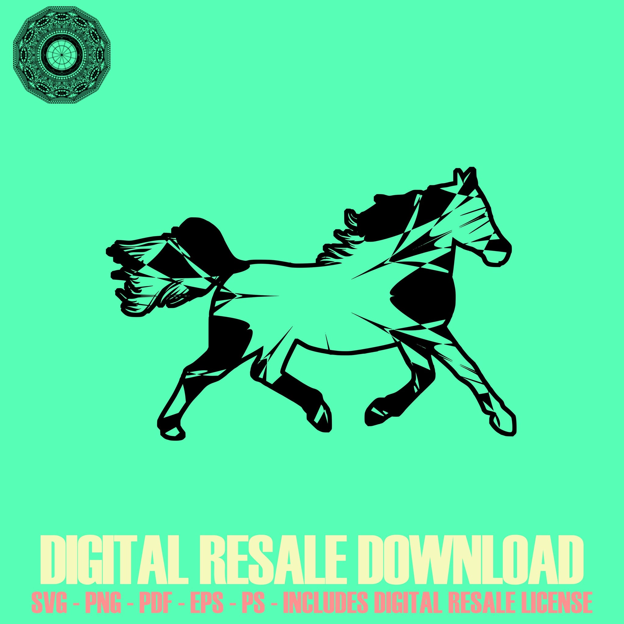 Download Running Horse Mandala Svg November Collection Digital Download File Wi Mandalasvg Com