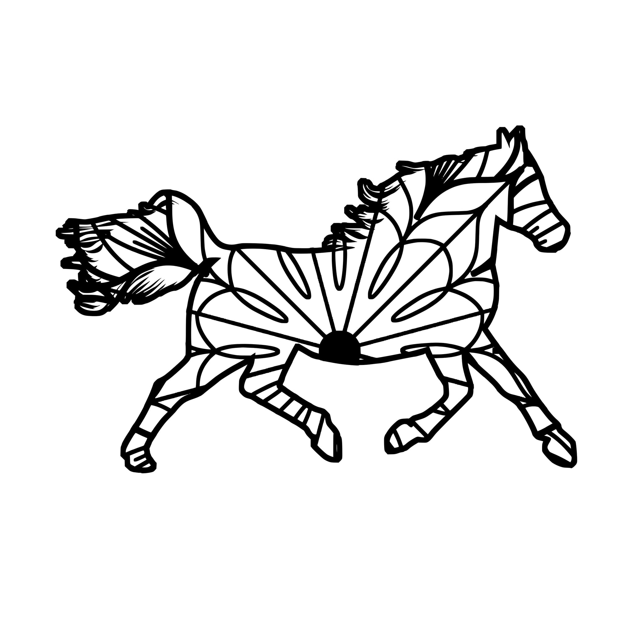 Download Running Horse Mandala Running Horse Mandala Svg Mandalasvg Com