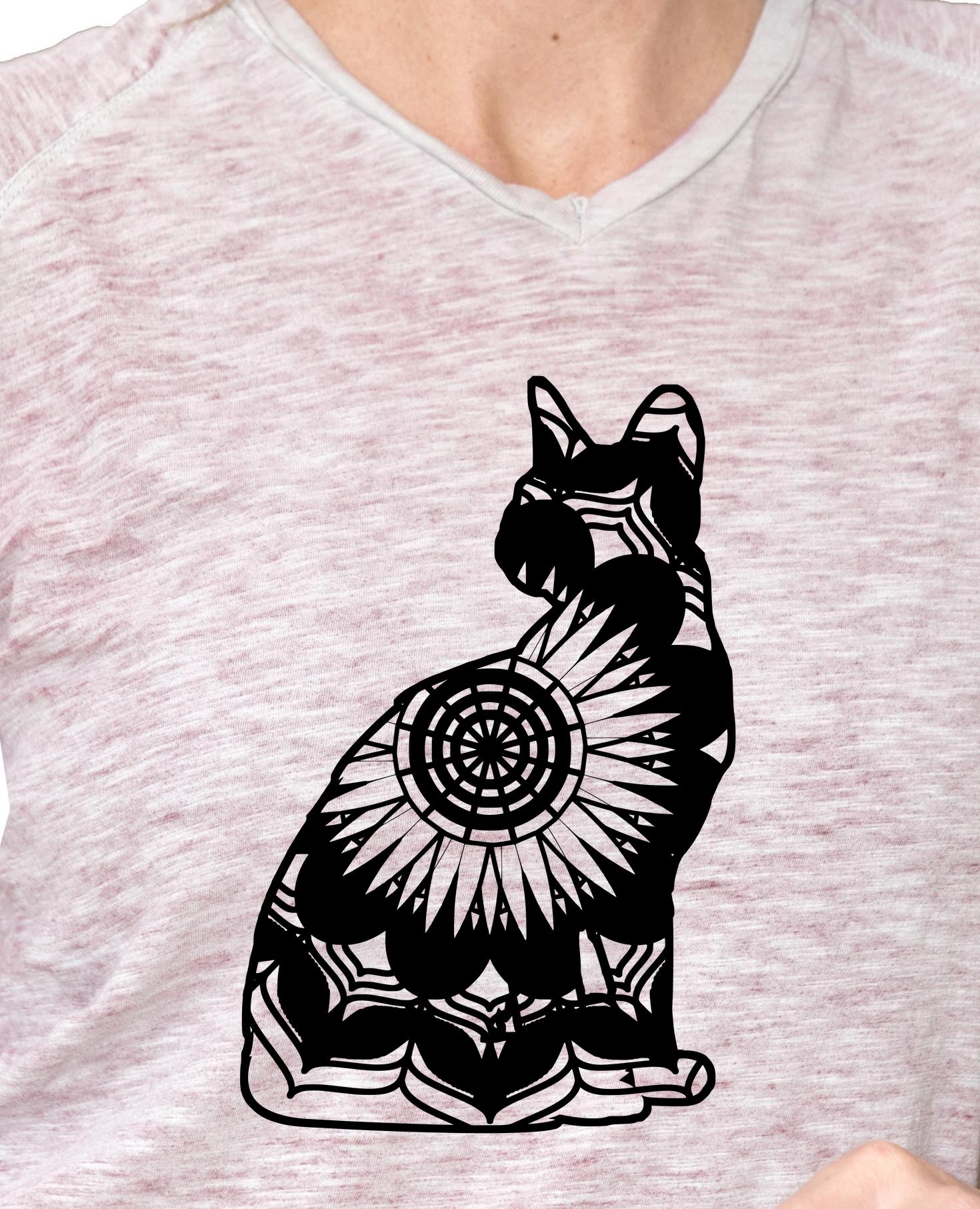 Download Sitting Cat Mandala Animals Svg - Mandalasvg.com