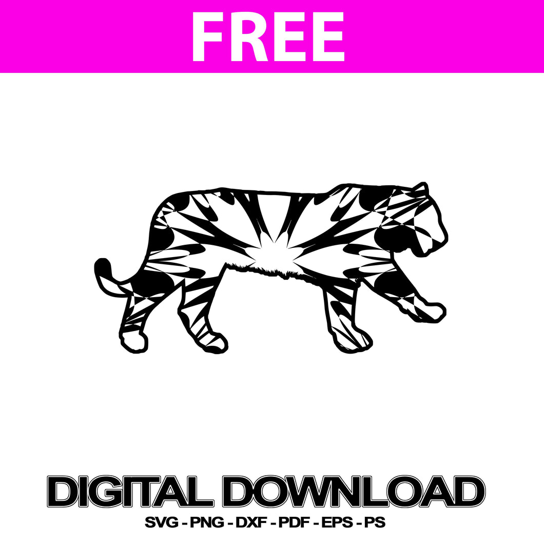 Download Tiger Svg Free Mandala Graphics | Svg Free - Mandalasvg.com