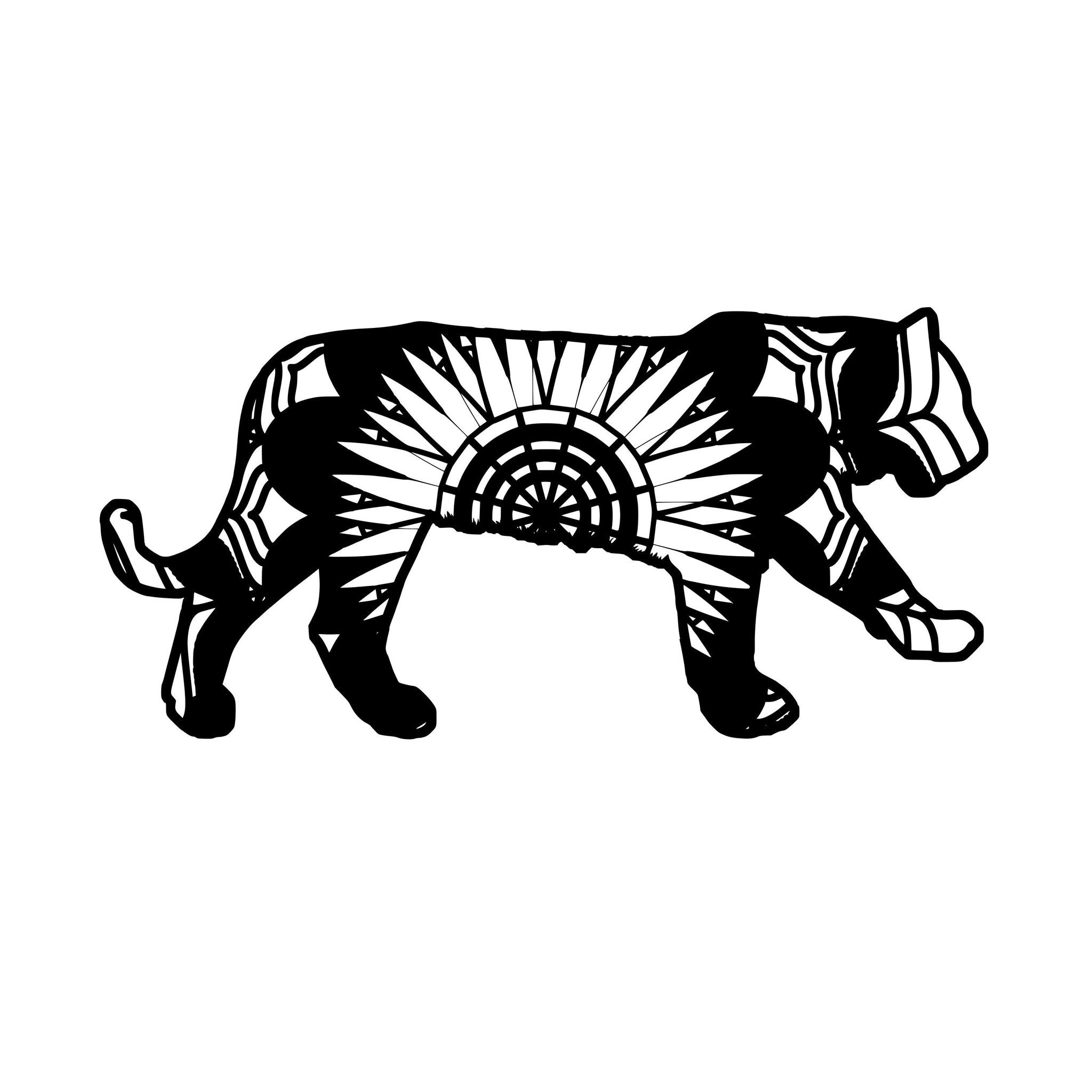 Download Tiger Mandala Animals Svg - Mandalasvg.com