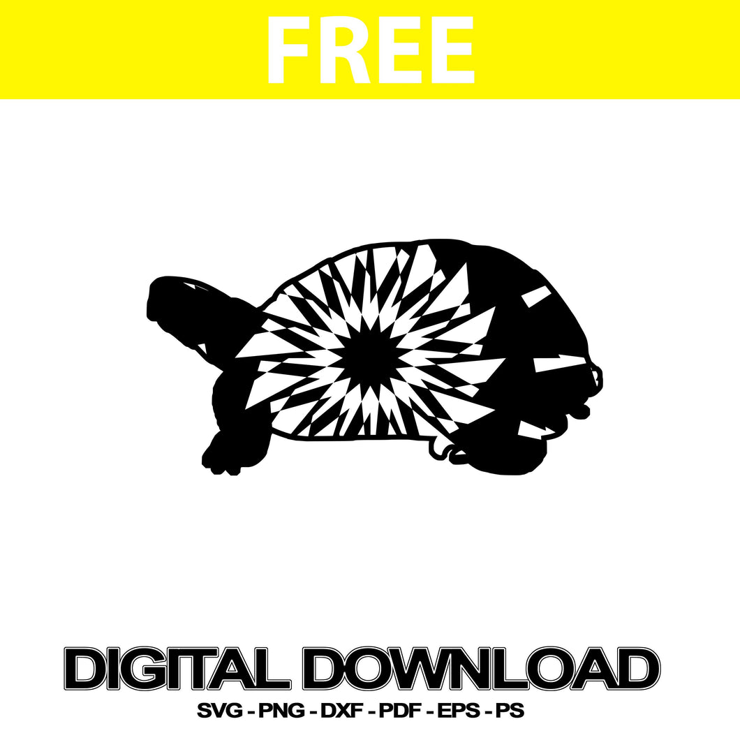 Download Turtle Free Svg Cut Mandala File | Svg Free - Mandalasvg.com