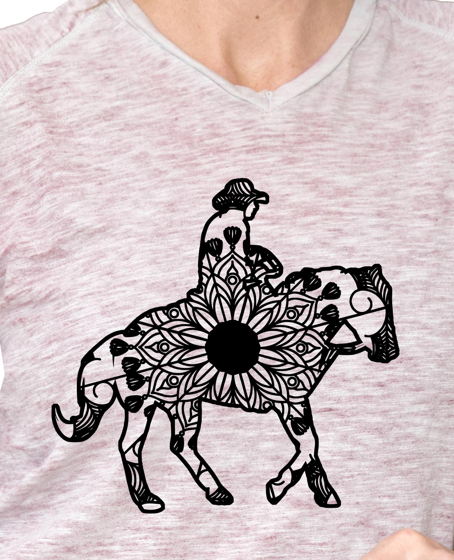 Download Western Horse Mandala Animal Svg T Shirt Designs Mandalasvg Com