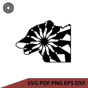Download Svg Free Design Files Silhouette File Wolf Head Mandalasvg Com