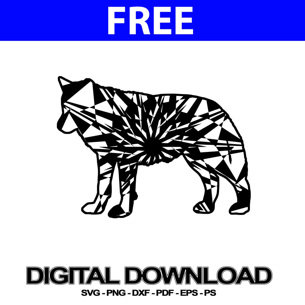 Download Wolf Mandala Svg Free For Cricut - Layered SVG Cut File ...